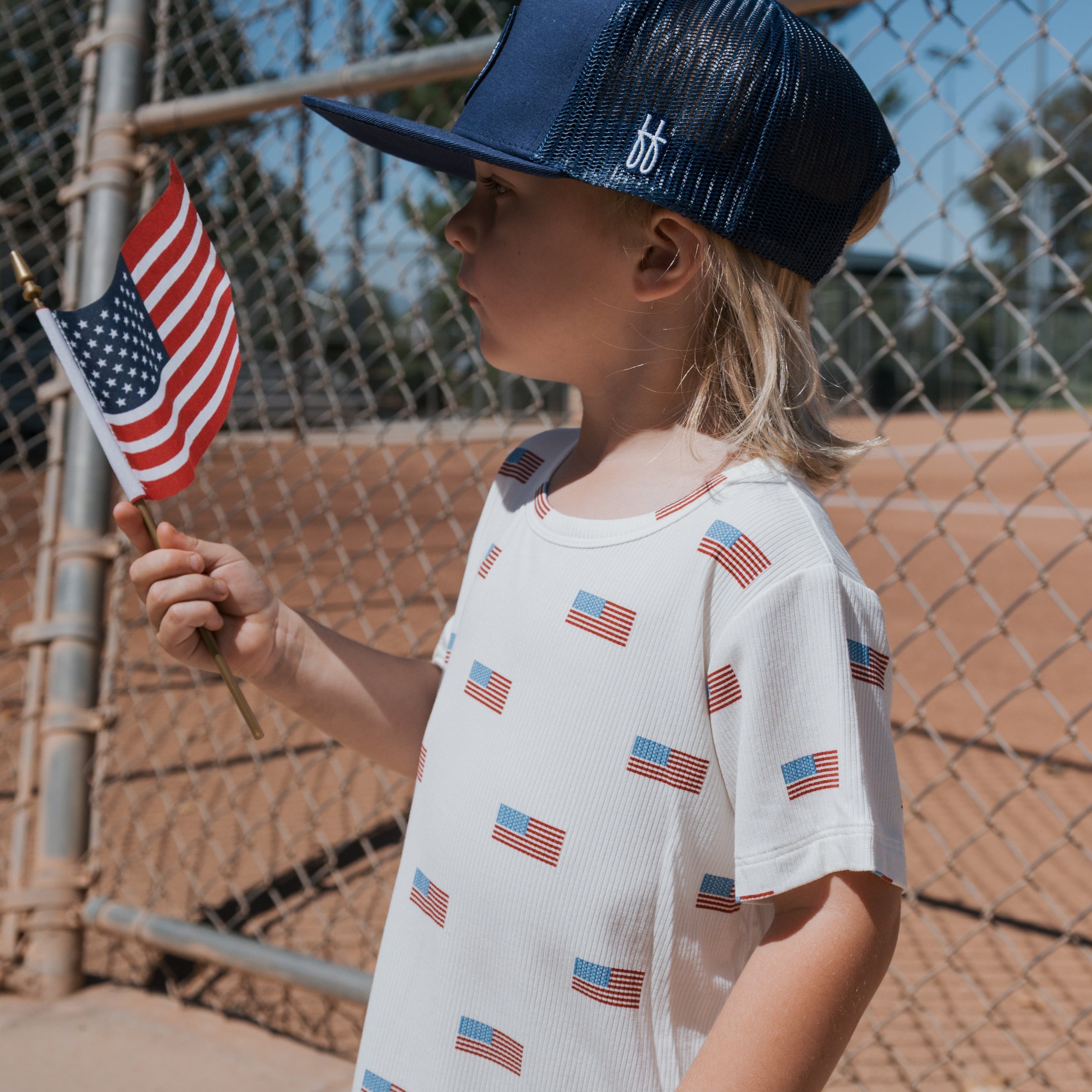 Bamboo Short Set | Americana Ribbed