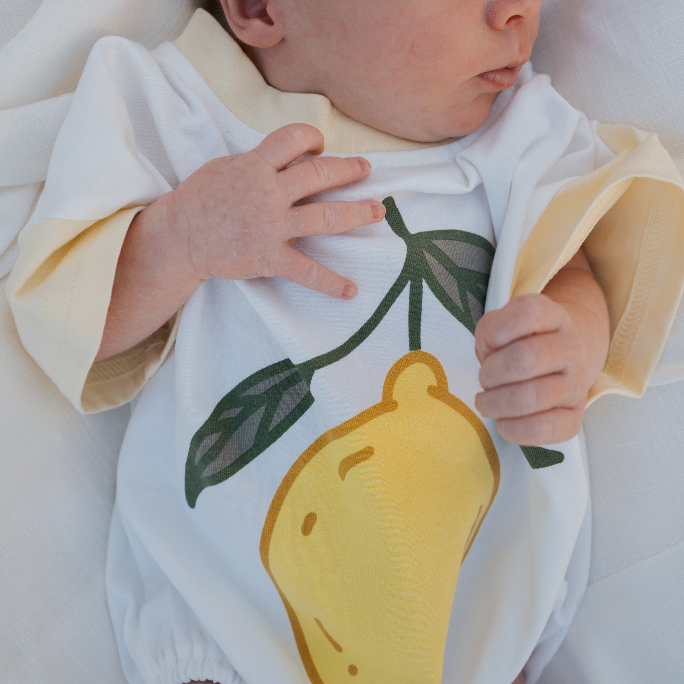 Short Sleeve Romper | Lemon