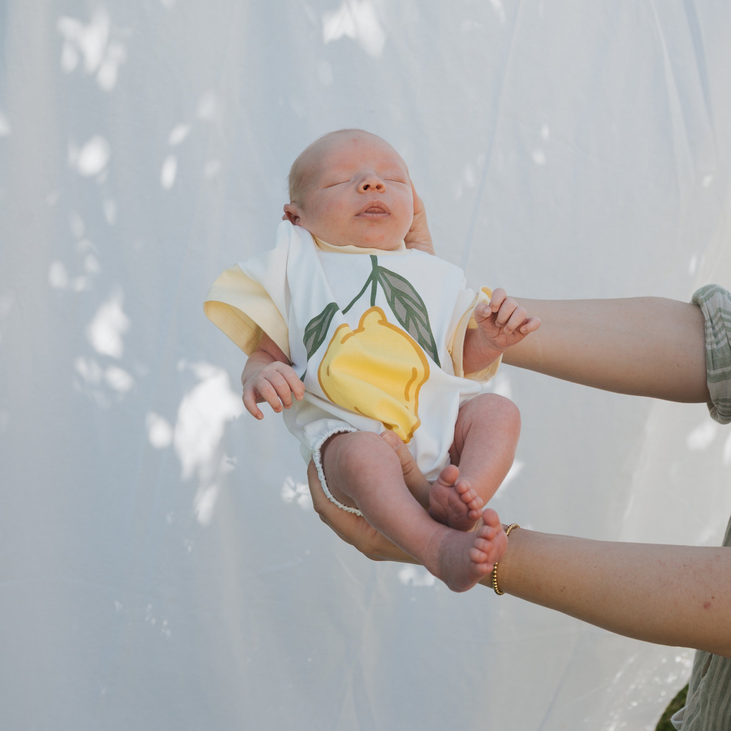 Short Sleeve Romper | Lemon