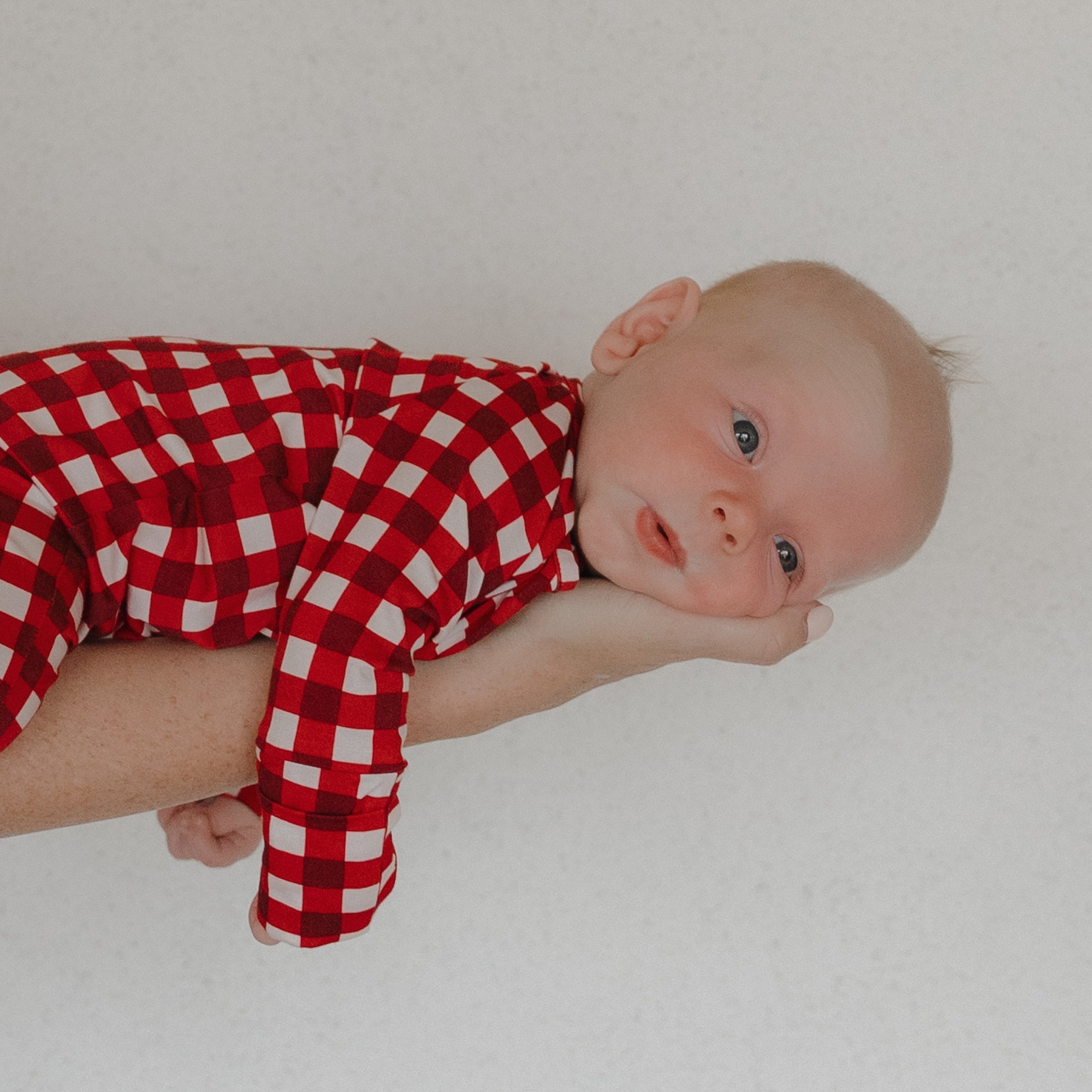Bamboo Zip Pajamas | Scarlet Gingham