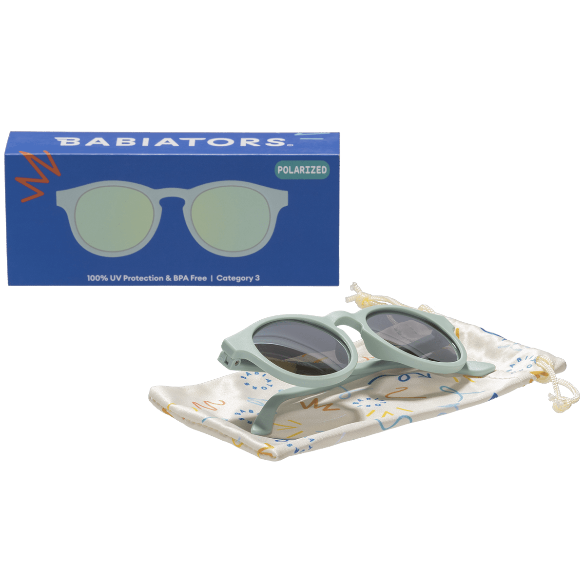 Seafoam Blue Keyhole | Seafoam Polarized Mirrored Lens - LITTLE RAD THINGS