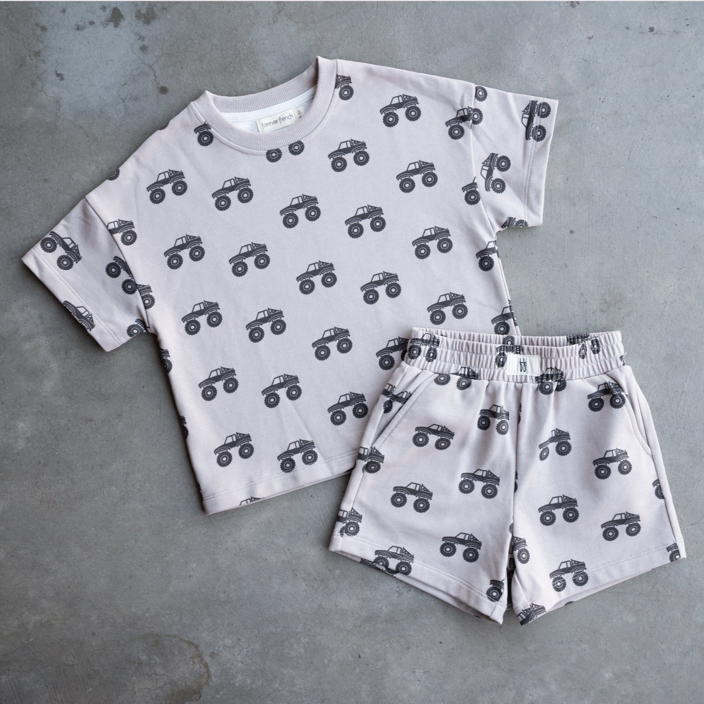 French Terry Short Set | Monster Truck