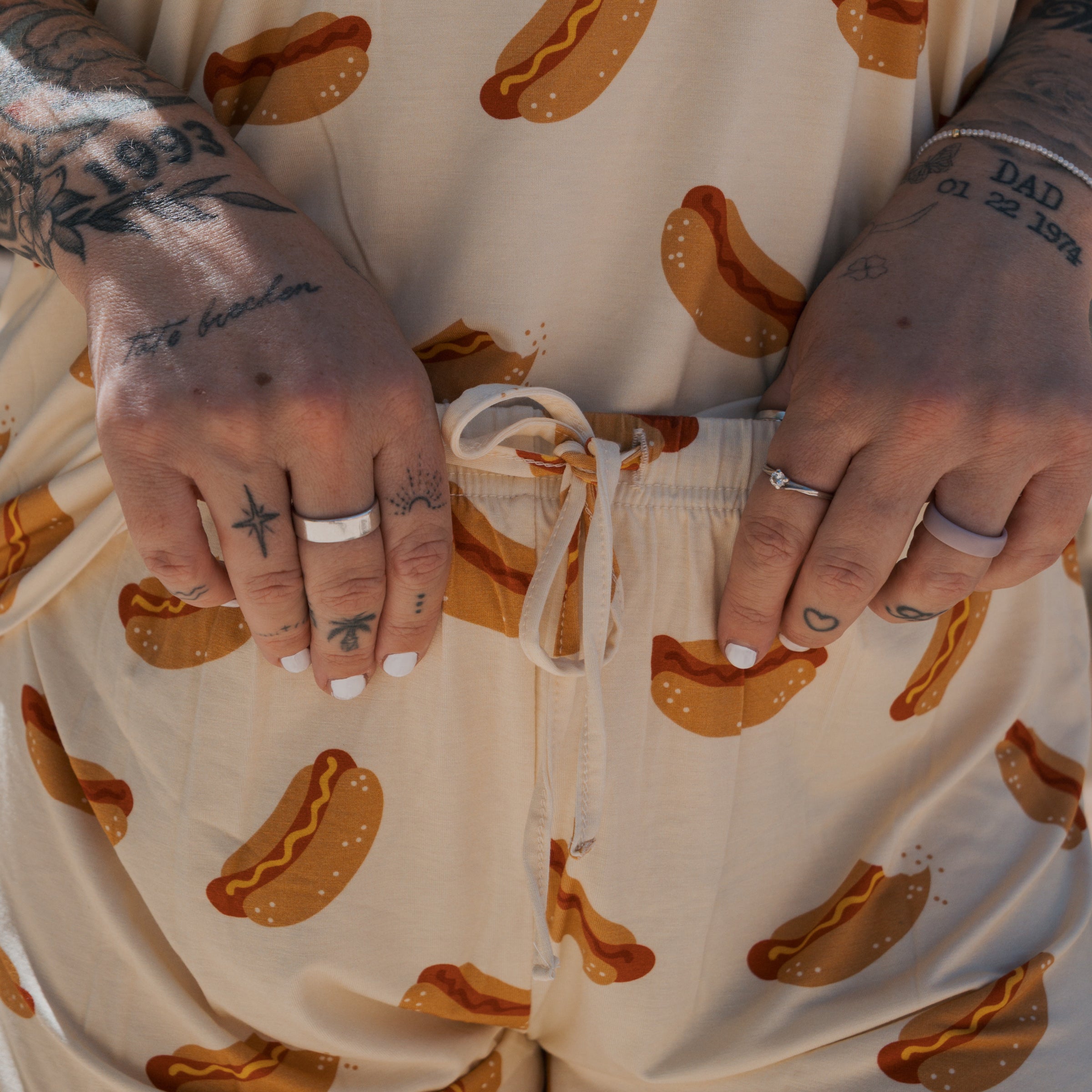 Women's Bamboo Short Set | Hot Dogs
