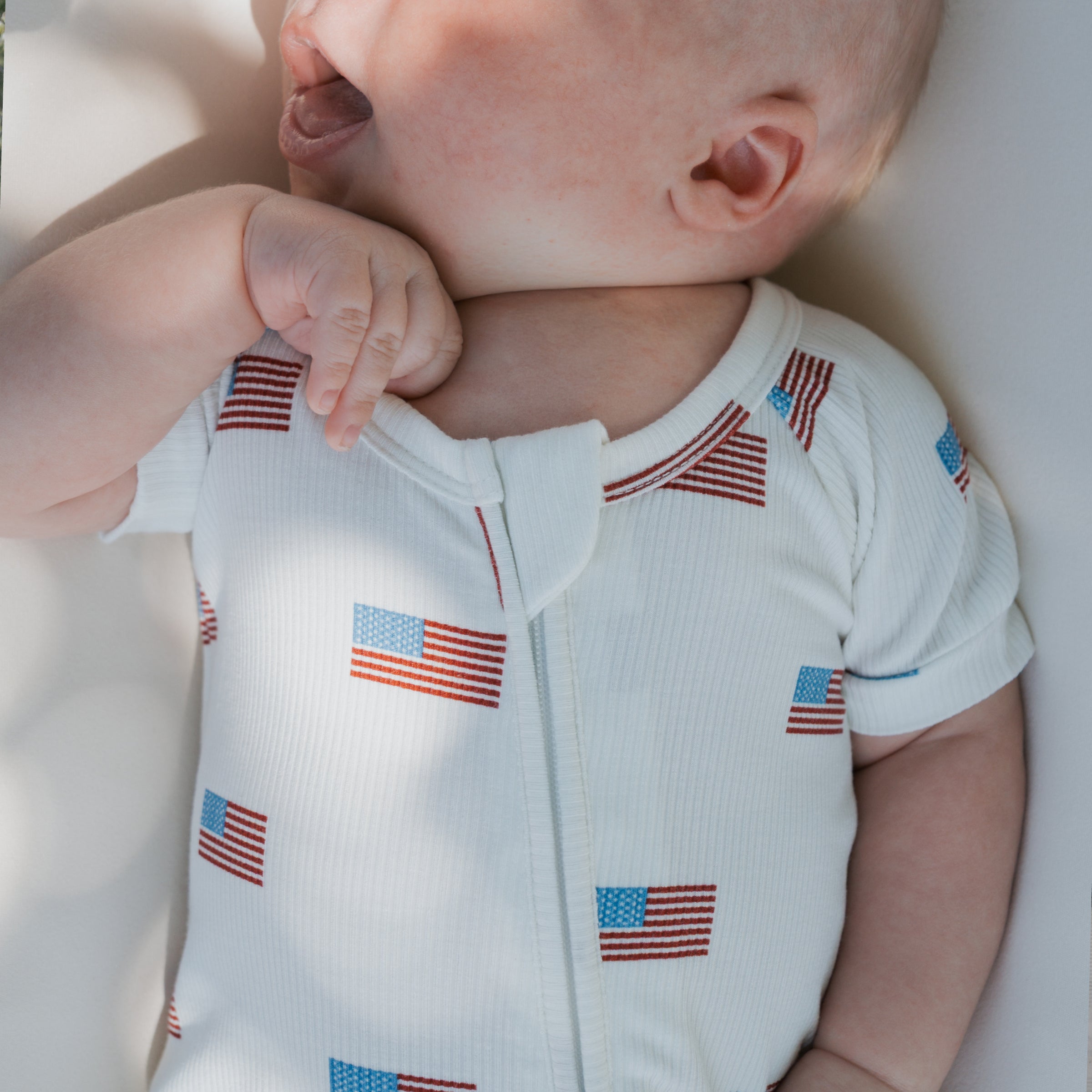 Shortie Bamboo Zip | Americana Ribbed