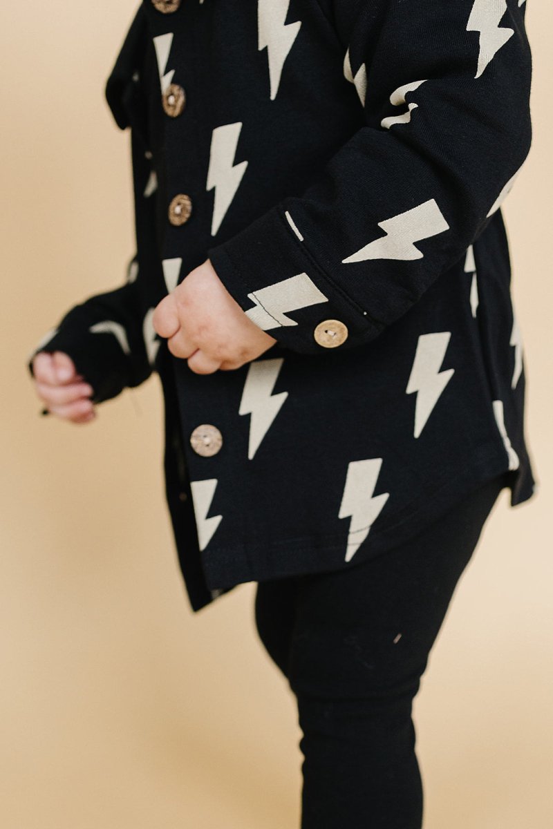 Shacket | Black Bolts - LITTLE RAD THINGS