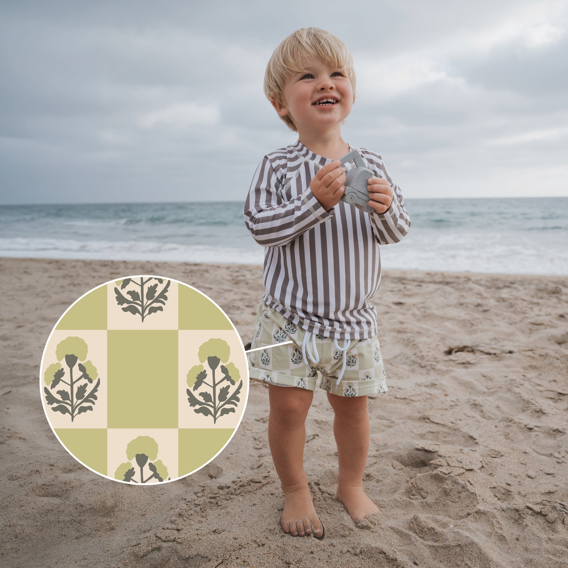 Child Board Short | Marigold Check