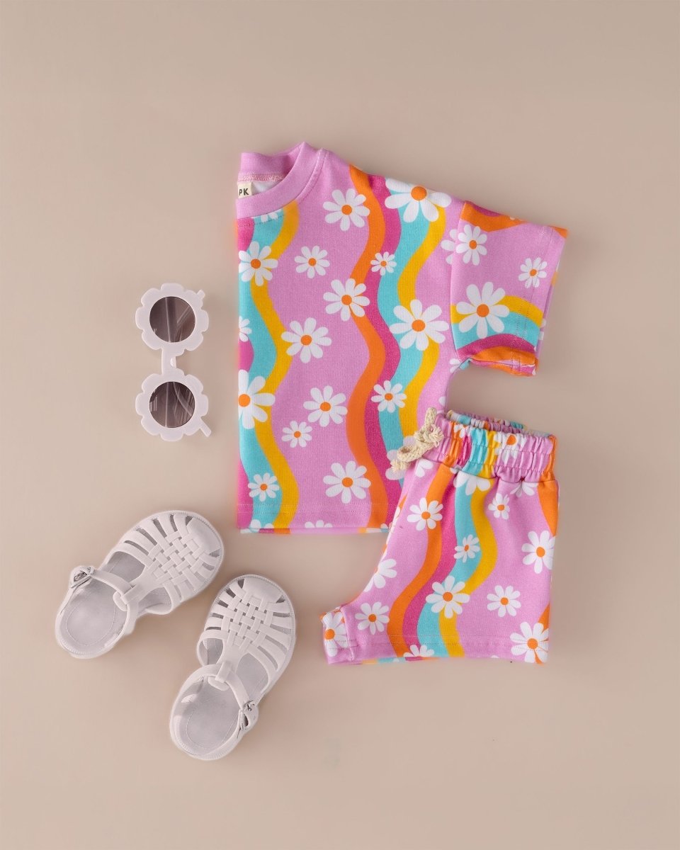 Shorts Set | Groovy Daisy - LITTLE RAD THINGS