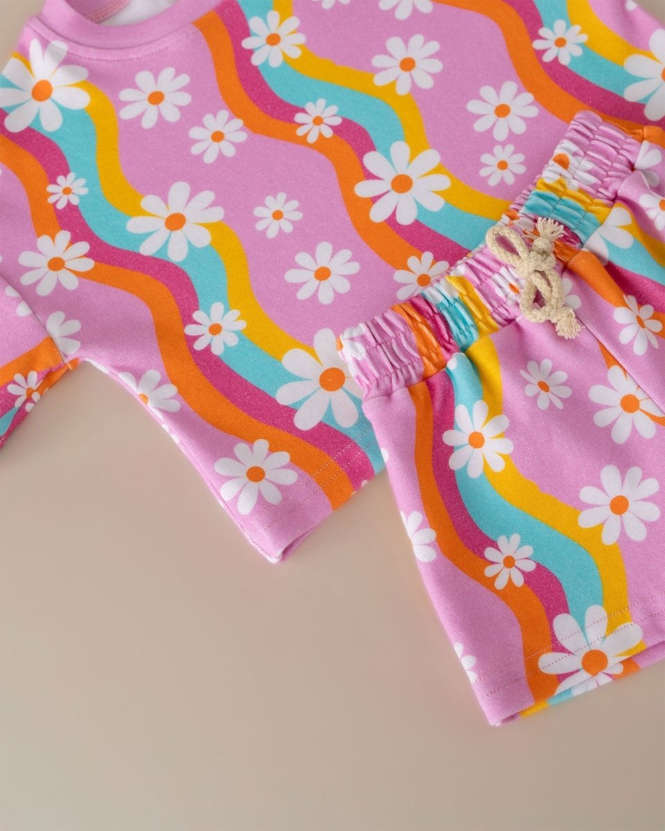 Shorts Set | Groovy Daisy - LITTLE RAD THINGS