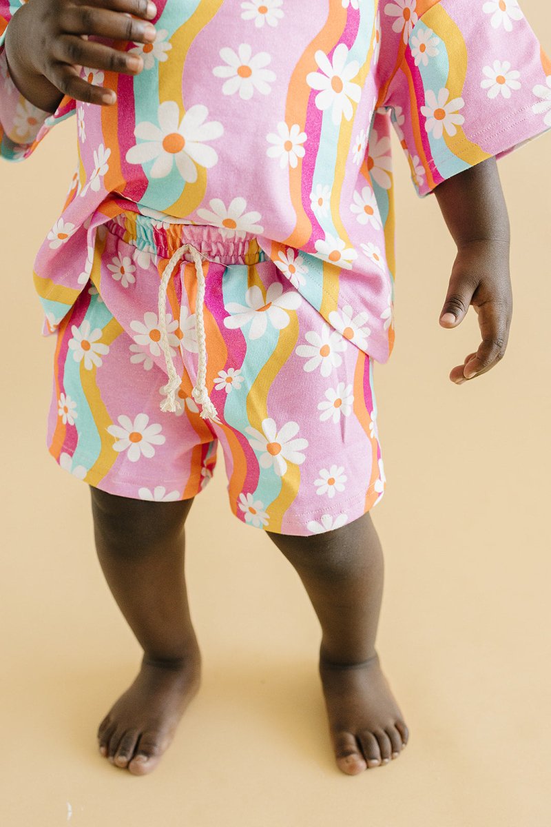 Shorts Set | Groovy Daisy - LITTLE RAD THINGS
