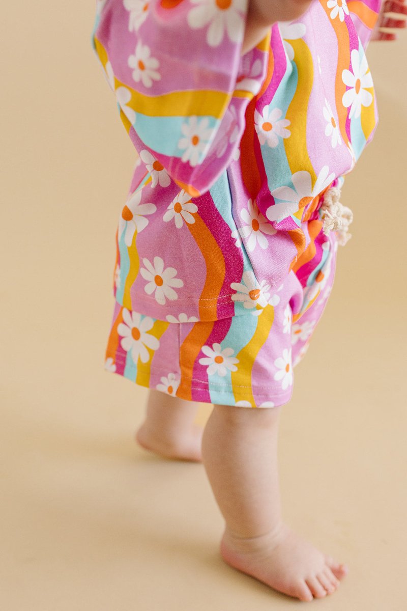 Shorts Set | Groovy Daisy - LITTLE RAD THINGS