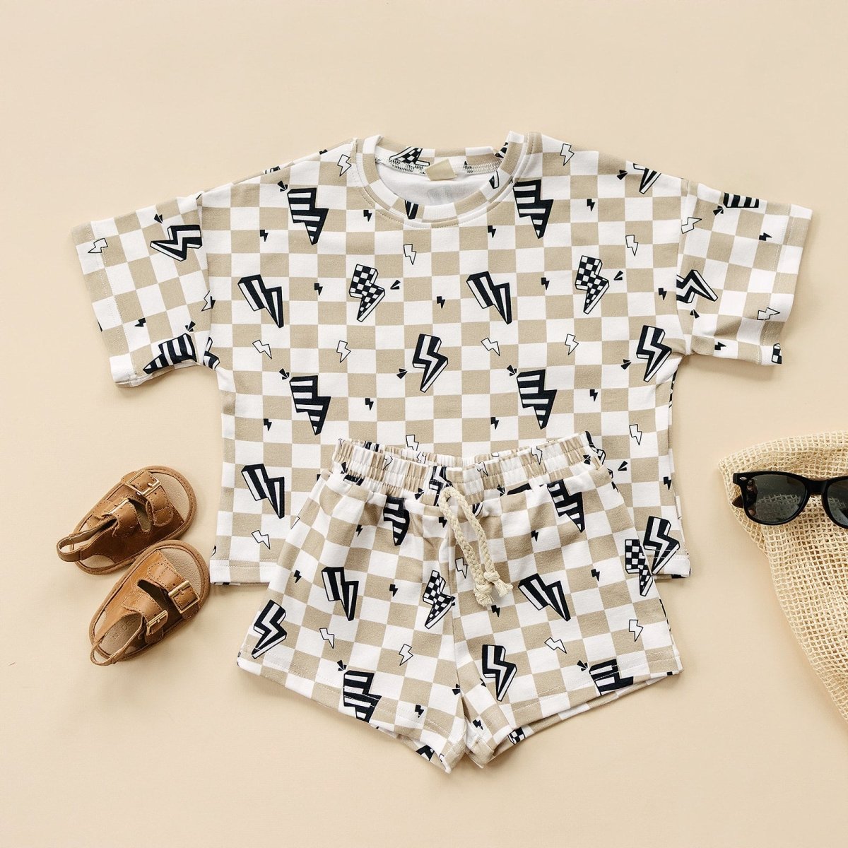 Shorts Set | Summer Bolts - LITTLE RAD THINGS