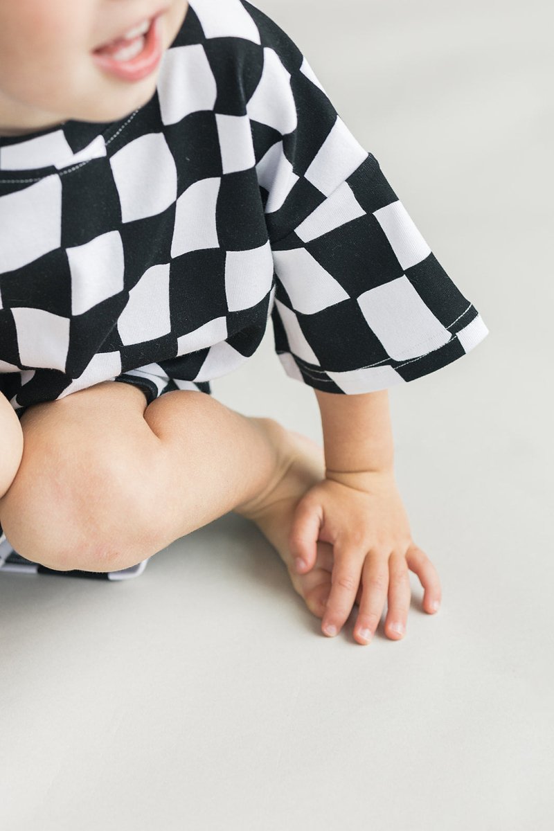 Shorts Set | Wavy Checkered - LITTLE RAD THINGS