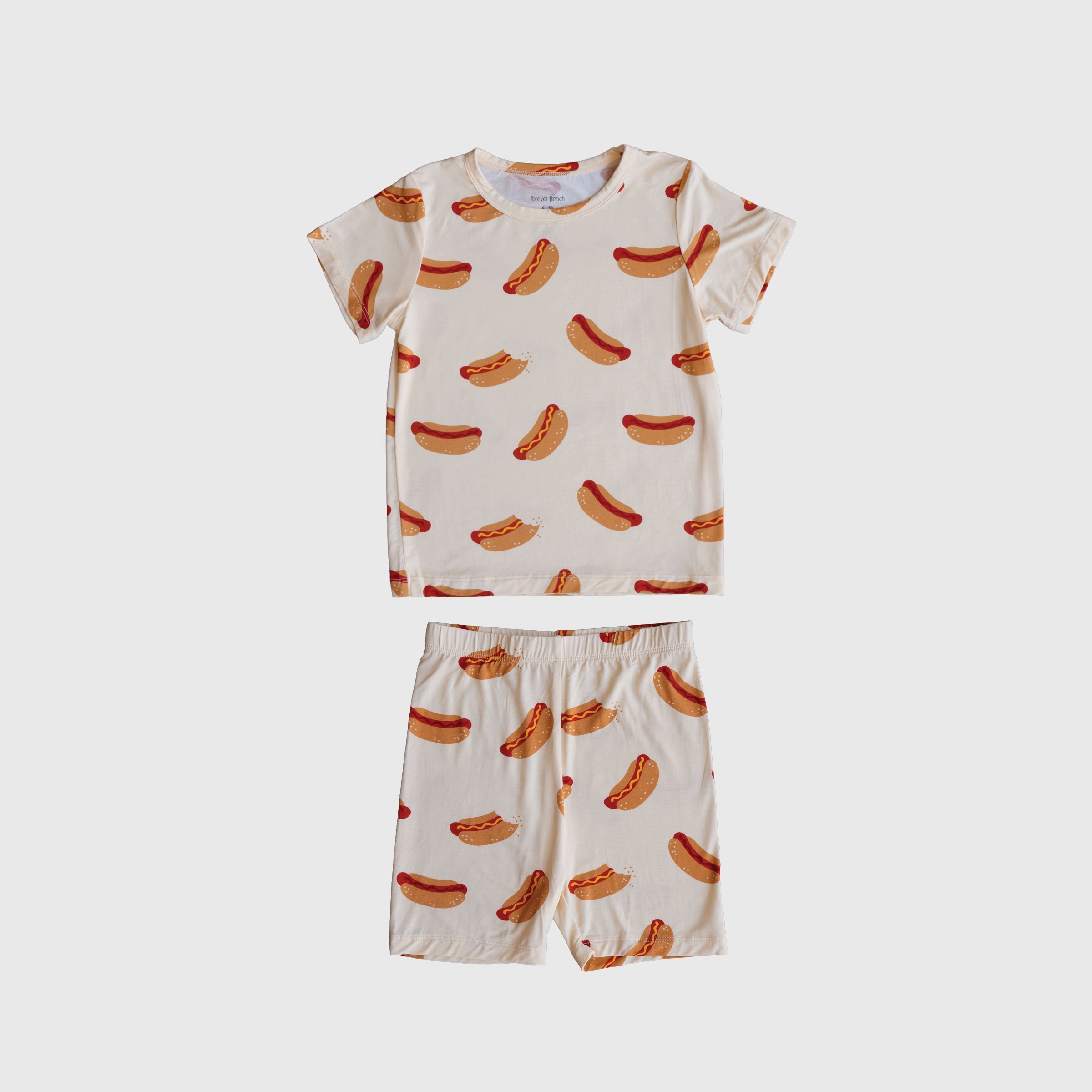 Bamboo Short Set | Hot Dogs