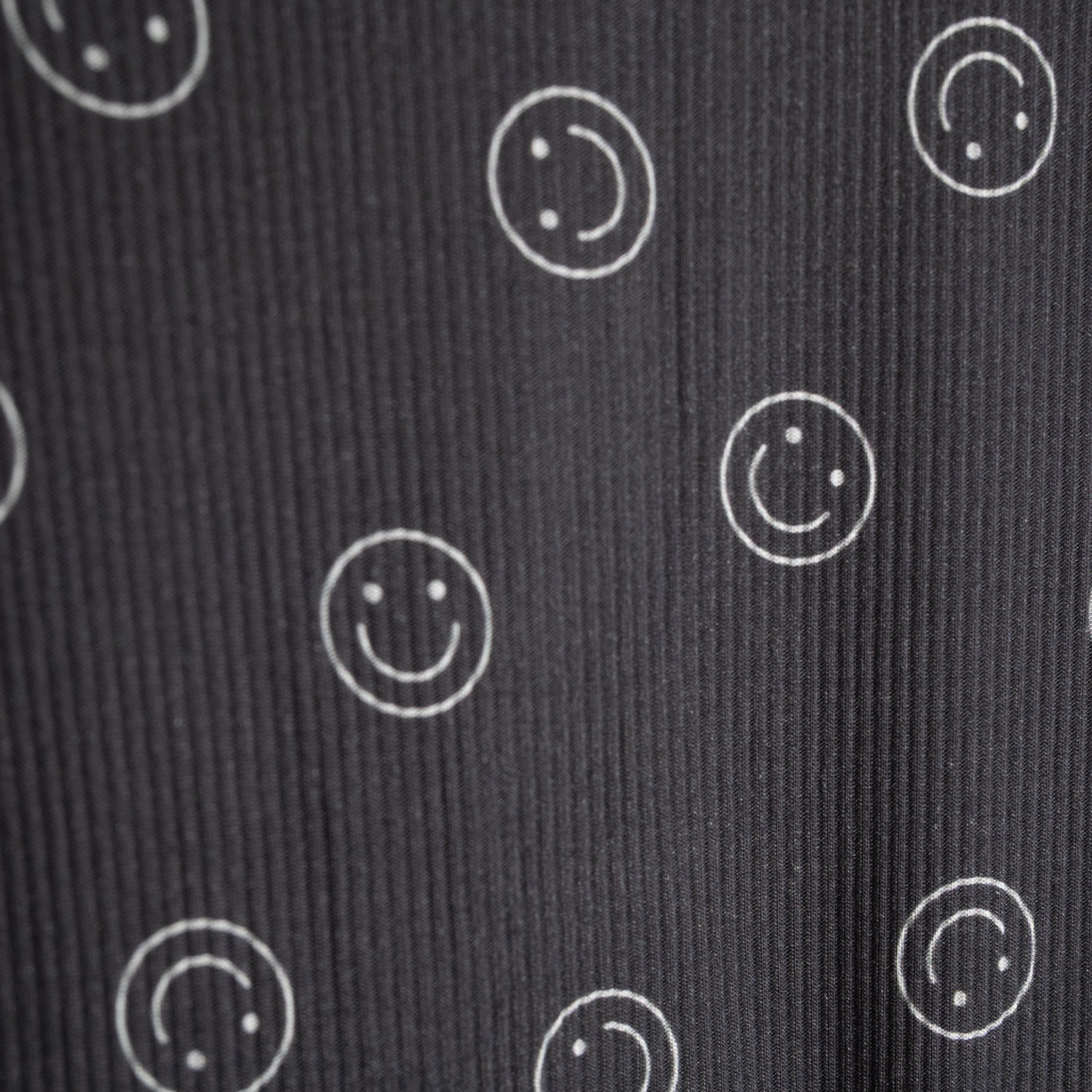 Bamboo Short Set | Smiley Ribbed