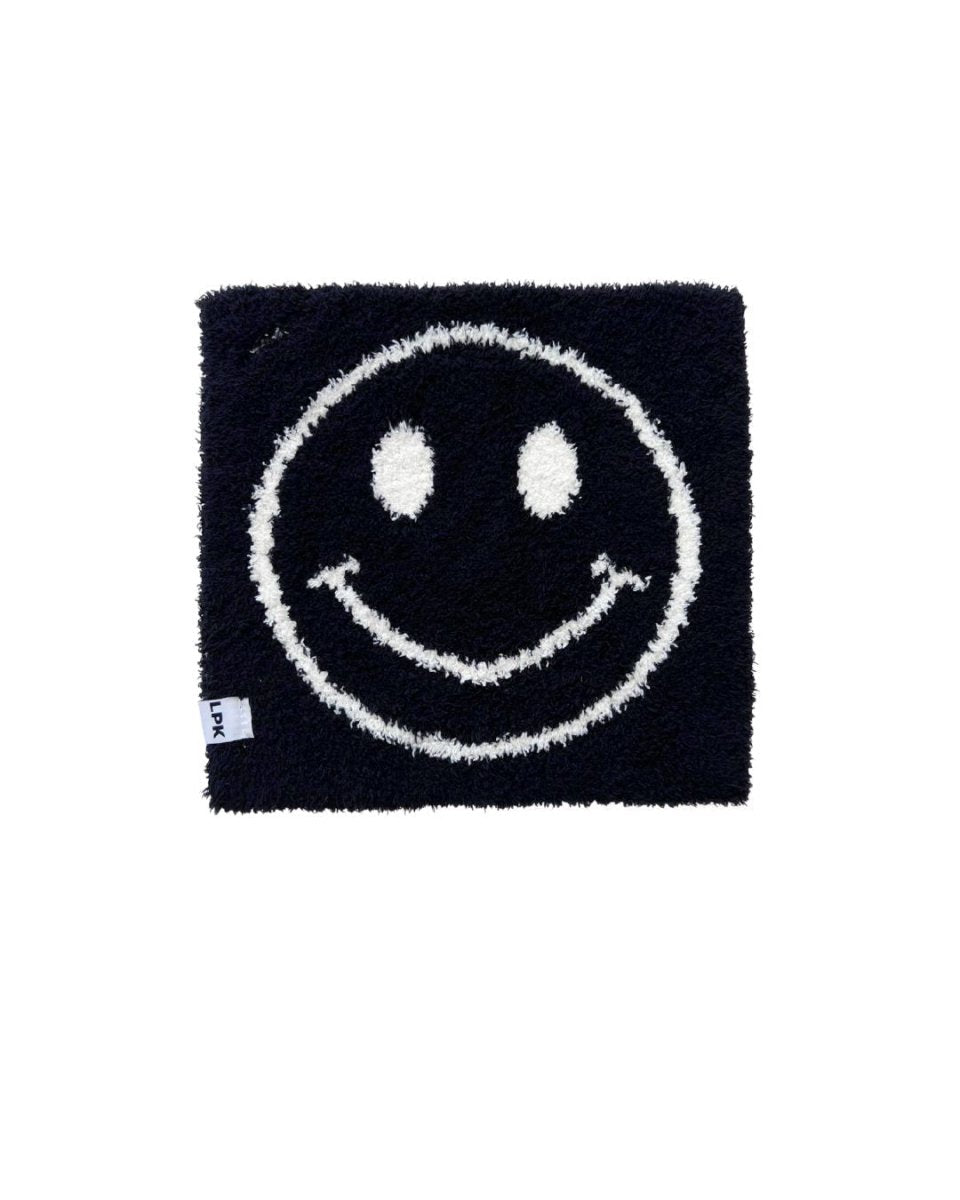 Smiley Plush Lovey | Black - LITTLE RAD THINGS