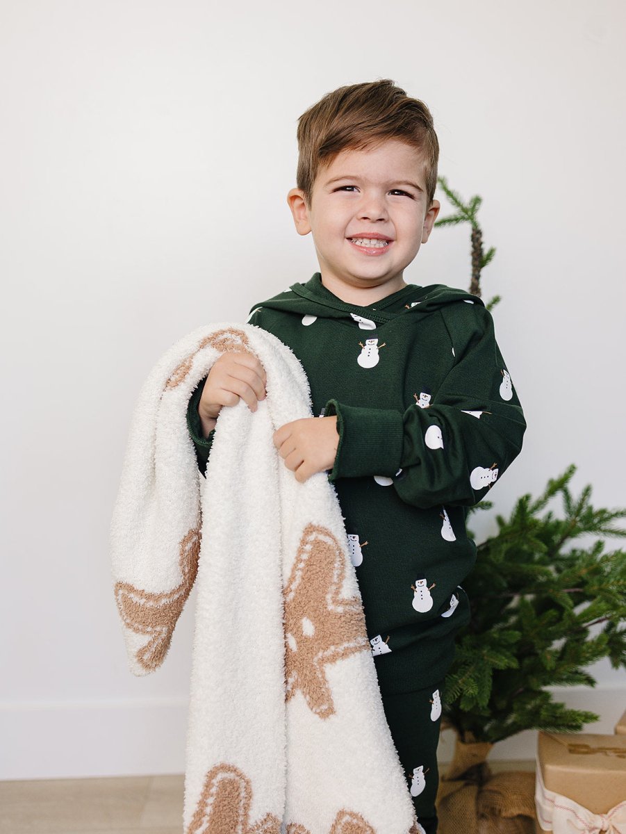 Snowman Hooded French Terry Set - LITTLE RAD THINGS