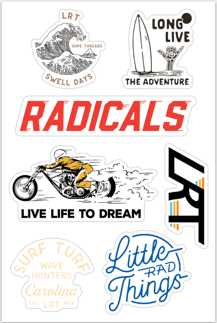 STICKER SHEET - LITTLE RAD THINGS