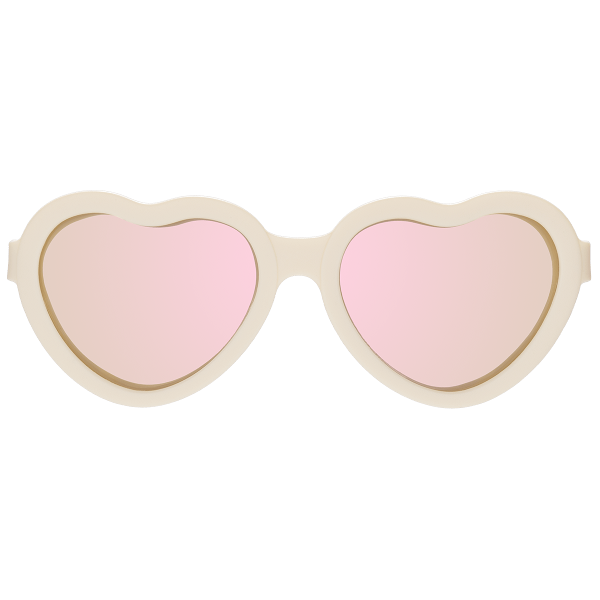 Sweet Cream Heart | Rose Gold Polarized Mirrored Lenses - LITTLE RAD THINGS