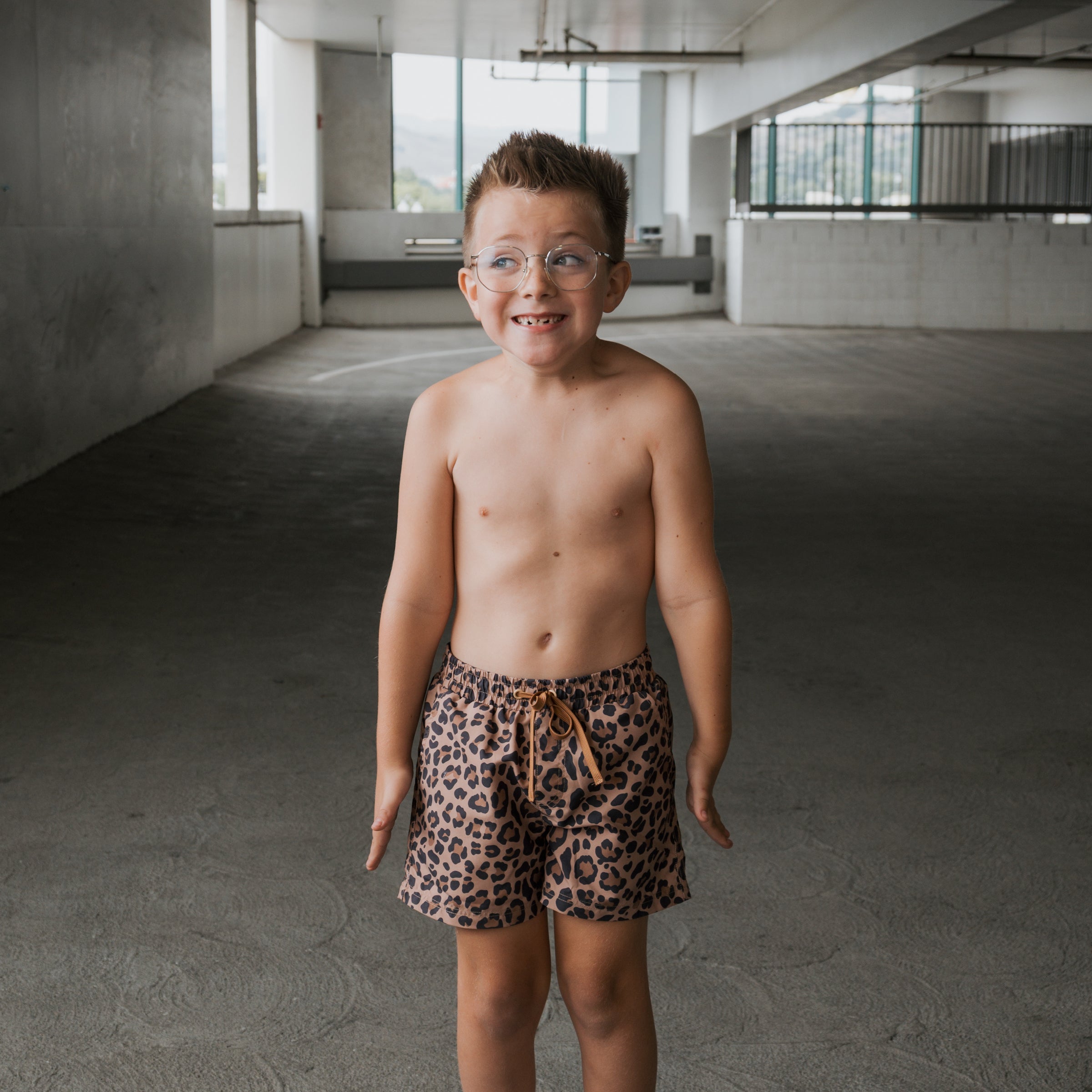 *PRE-ORDER* Child Board Short | Leopard