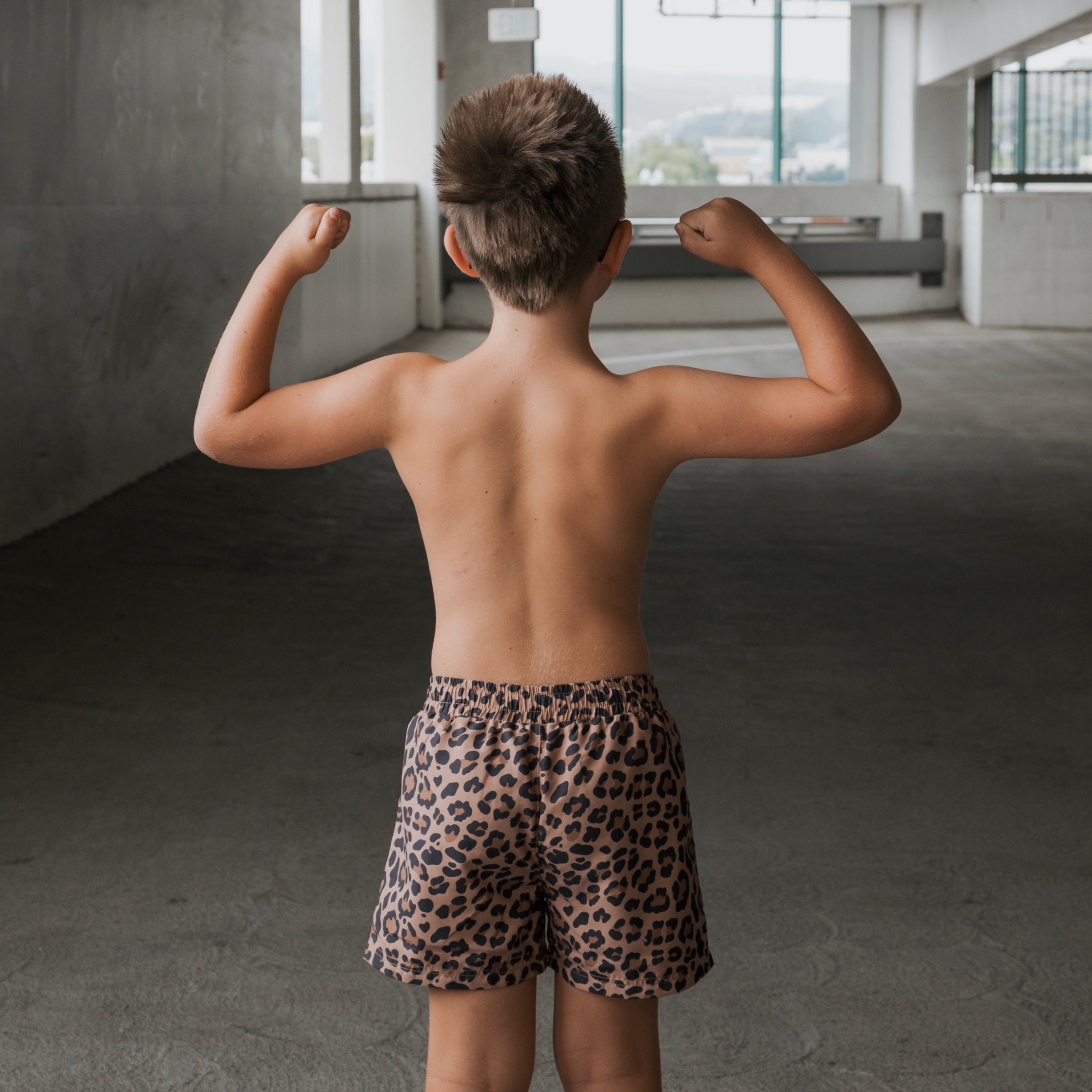 *PRE-ORDER* Child Board Short | Leopard