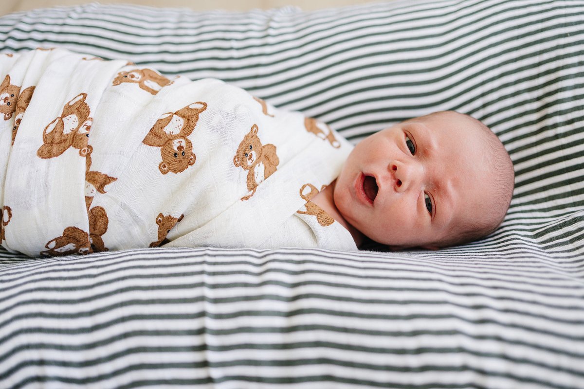 Teddy Bear Swaddle Blanket - LITTLE RAD THINGS