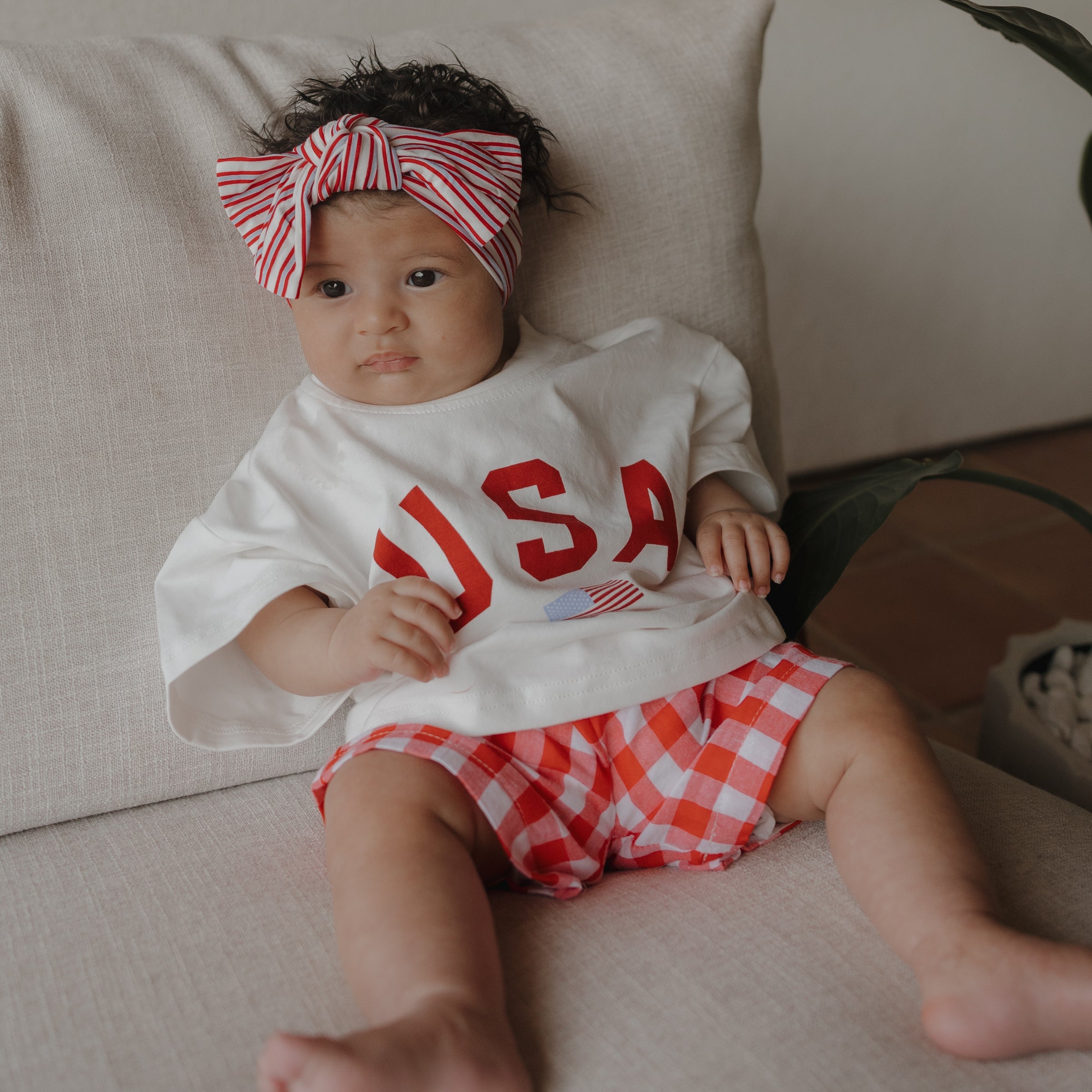 Child Boxer Shorts | Scarlet Gingham