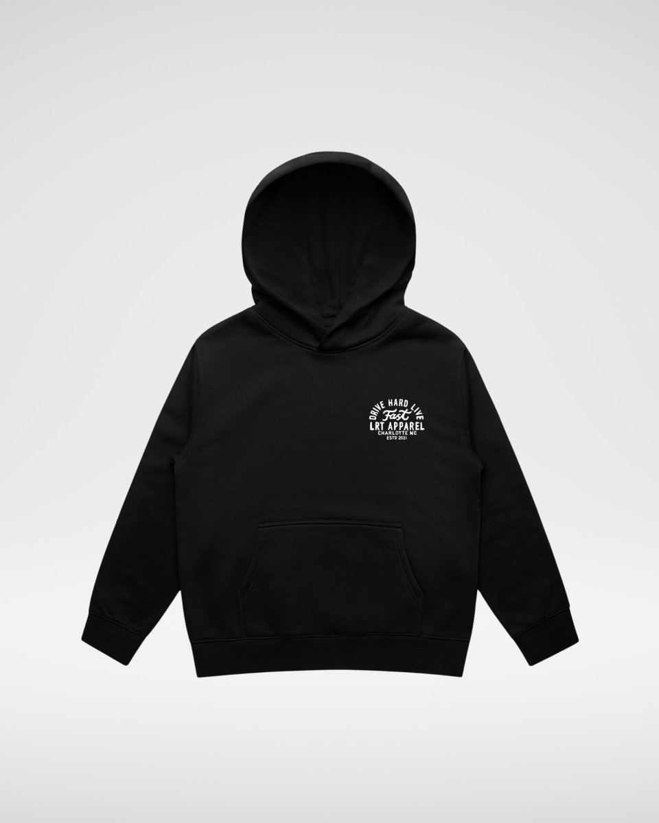 THE APEX HOODIE - RECYCLED BLACK - LITTLE RAD THINGS