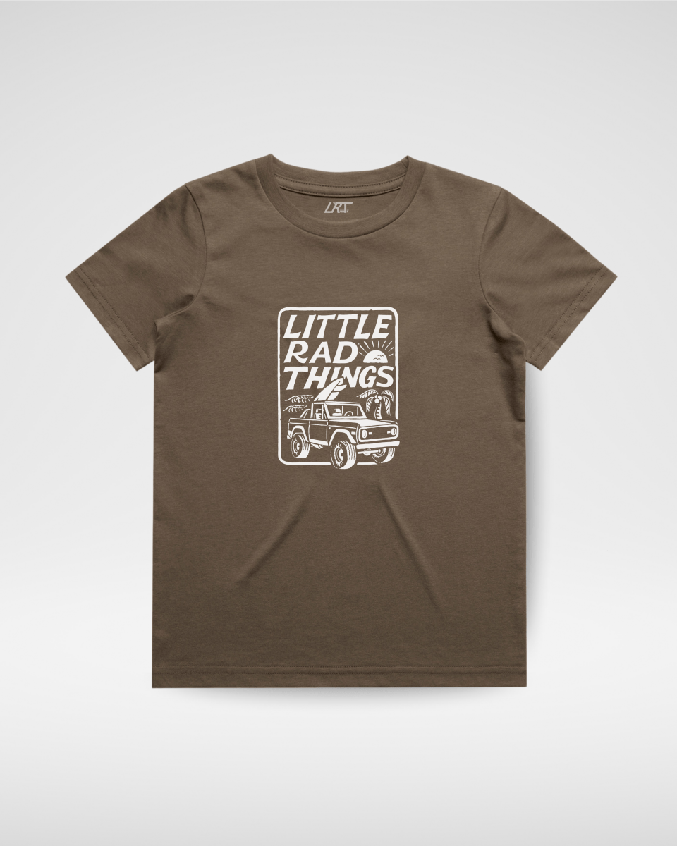 THE BRONCO LITTLE RAD THINGS TEE - BROWN - LITTLE RAD THINGS