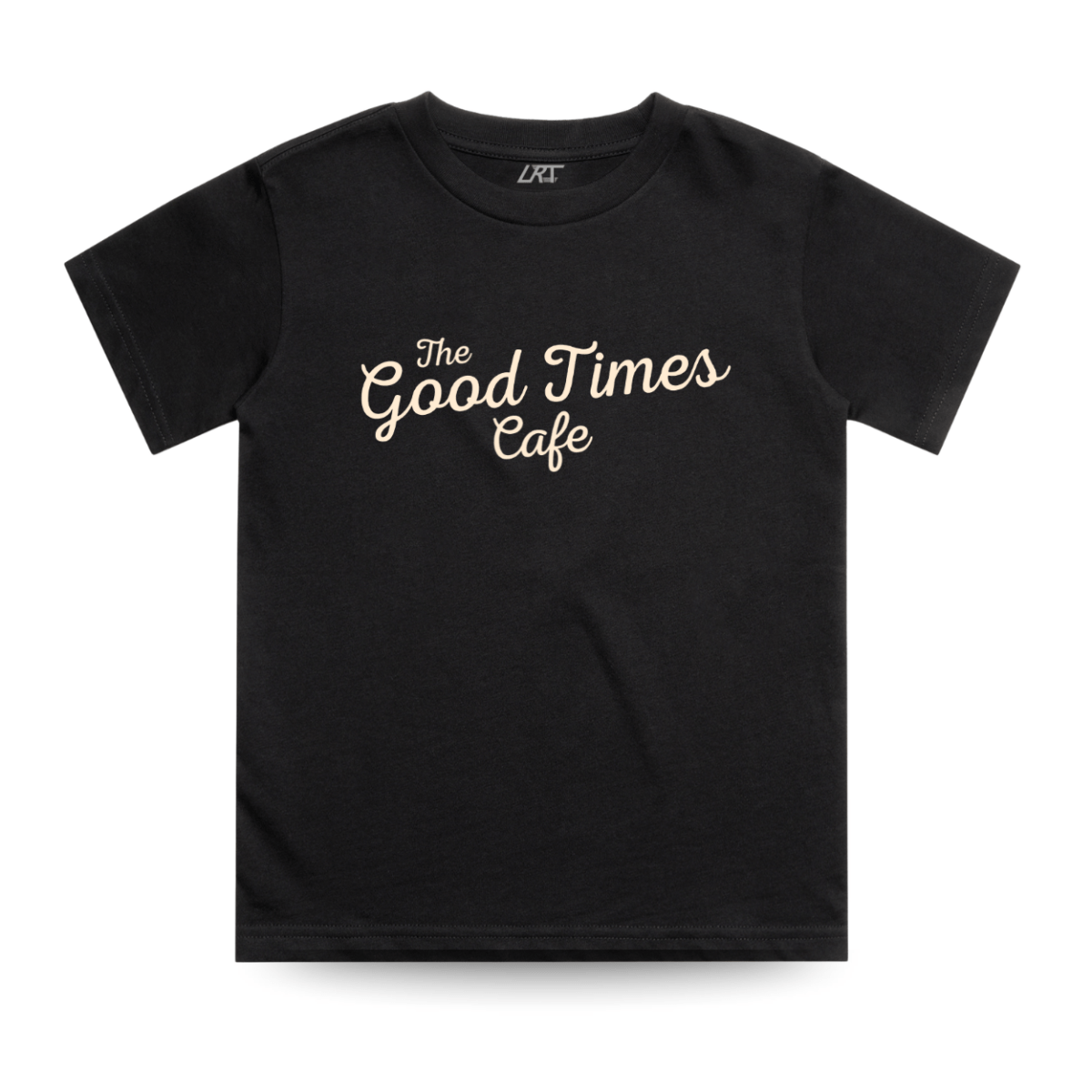 THE GOOD TIMES CAFE TEE - BLACK - LITTLE RAD THINGS
