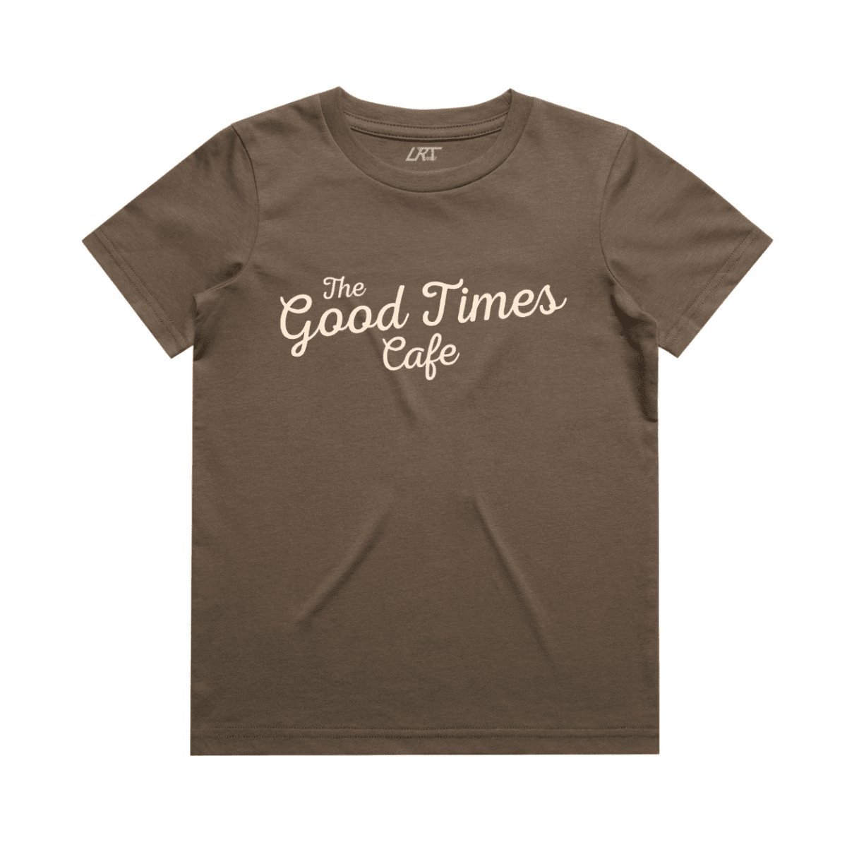 THE GOOD TIMES CAFE TEE - BROWN - LITTLE RAD THINGS