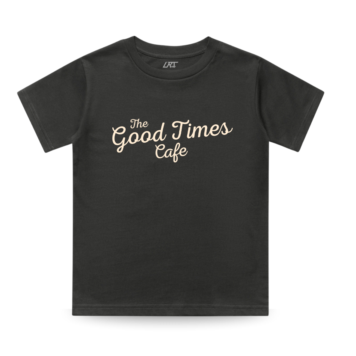 THE GOOD TIMES CAFE TEE - COAL - LITTLE RAD THINGS