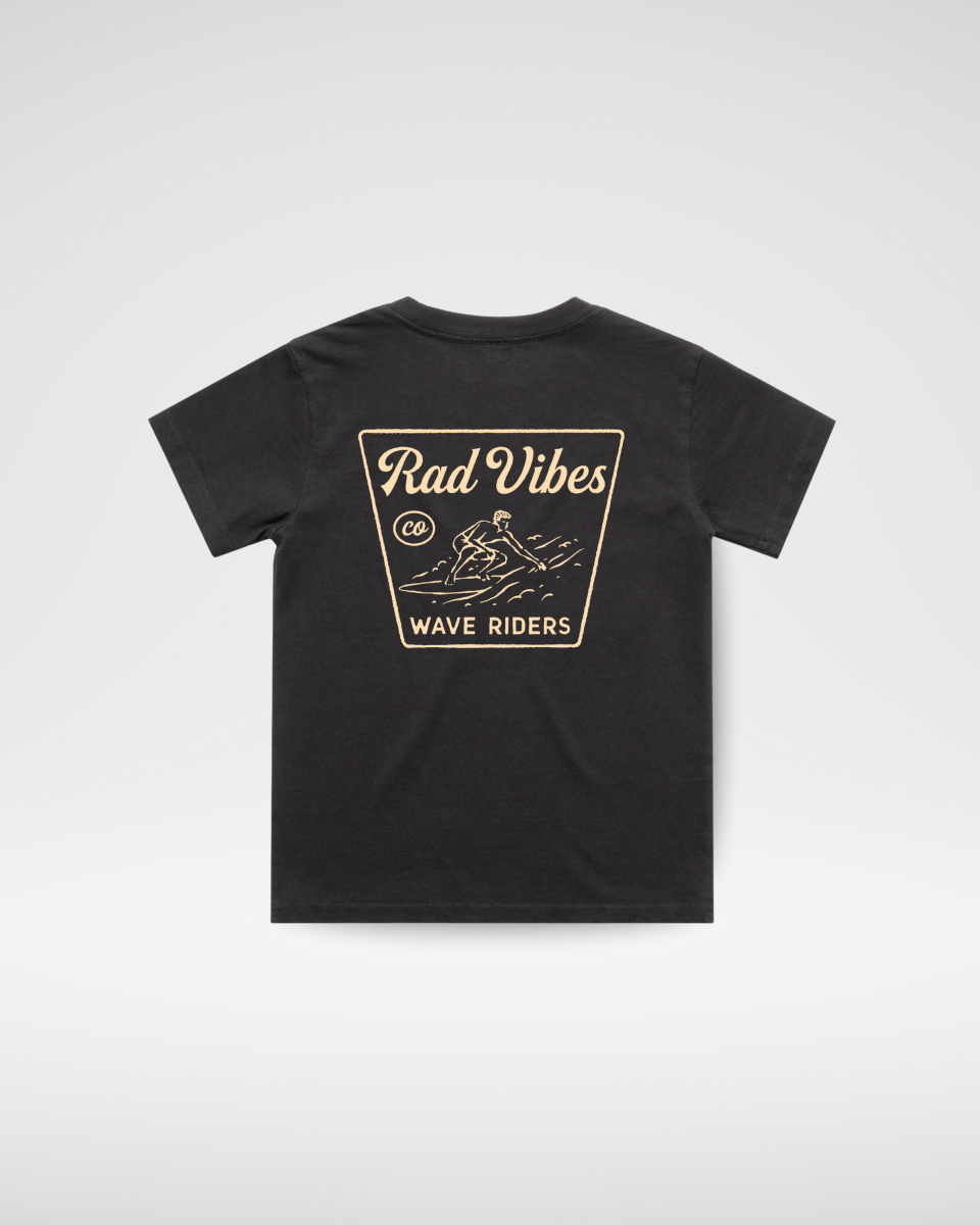 THE MAVERICKS TEE - FADED BLACK - LITTLE RAD THINGS