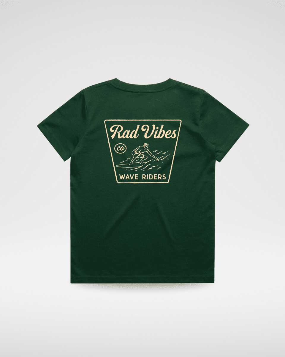 THE MAVERICKS TEE - LIMITED EDITION FOREST GREEN - LITTLE RAD THINGS