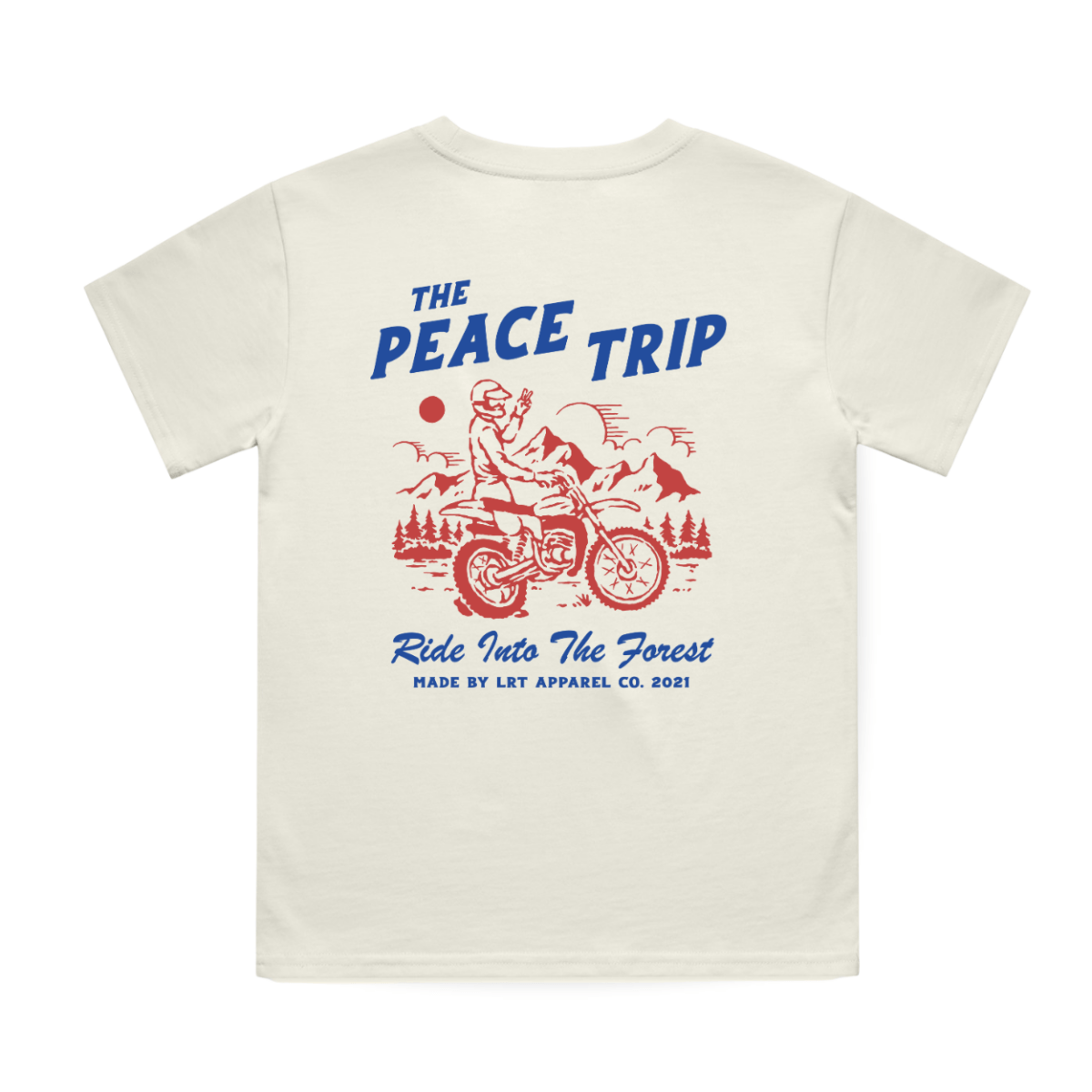 THE PEACE TRIP TEE - VINTAGE CREAM - LITTLE RAD THINGS