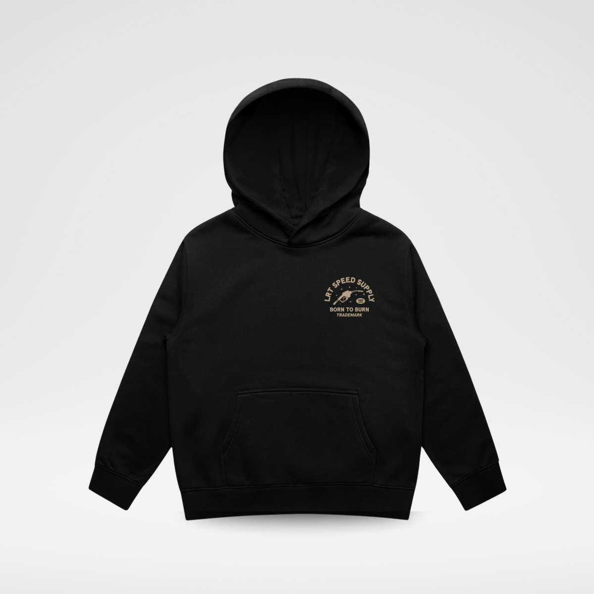 THE SPEED SUPPLY HOODIE - RECYCLED BLACK - LITTLE RAD THINGS