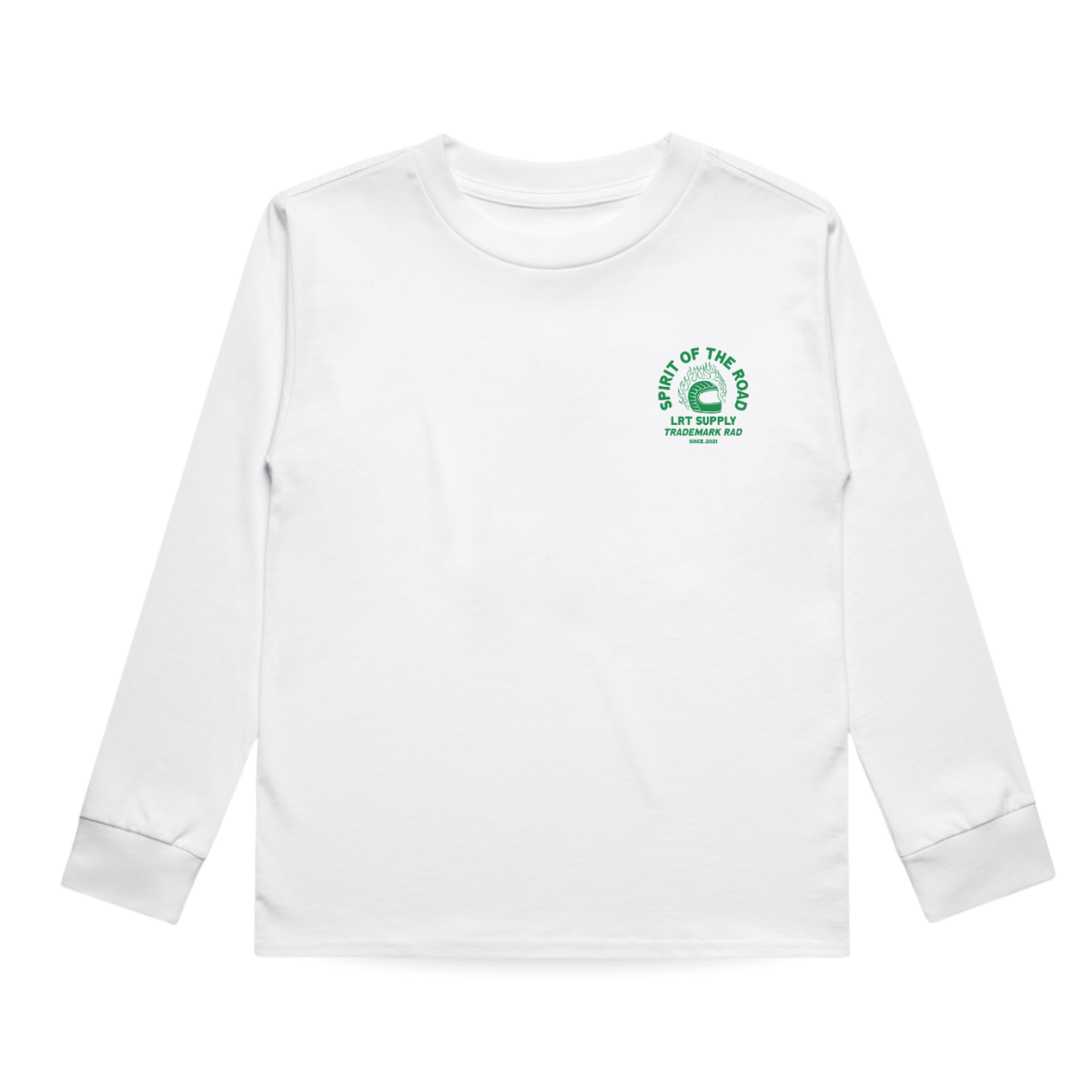 THE SPIRIT RIDER LONG SLEEVE TEE - WHITE - LITTLE RAD THINGS