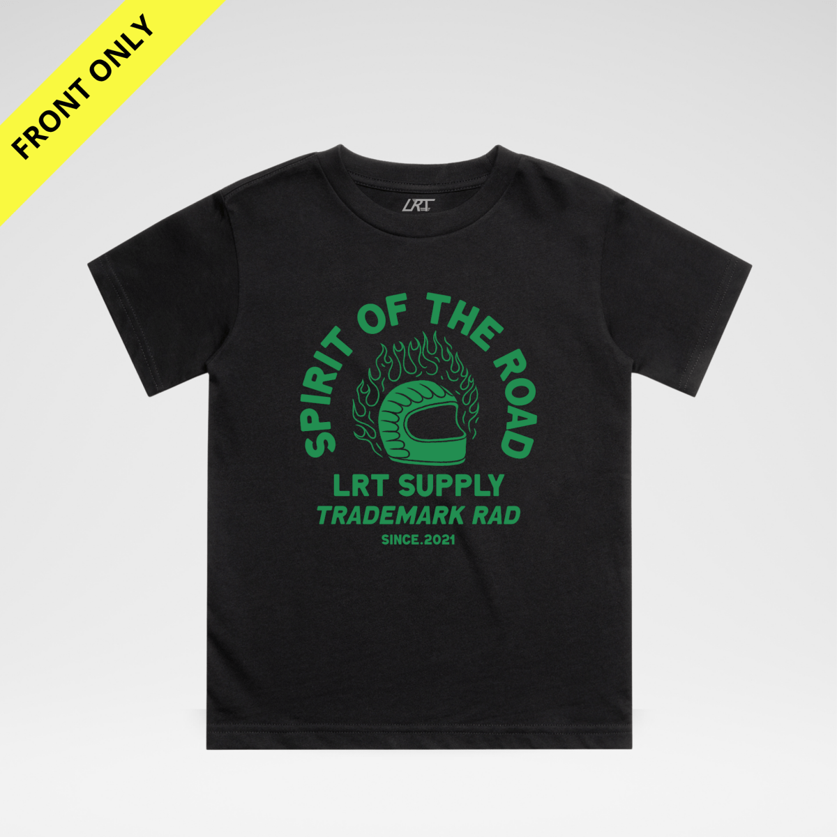 THE SPIRIT RIDER TEE - BLACK FRONT ONLY - LITTLE RAD THINGS