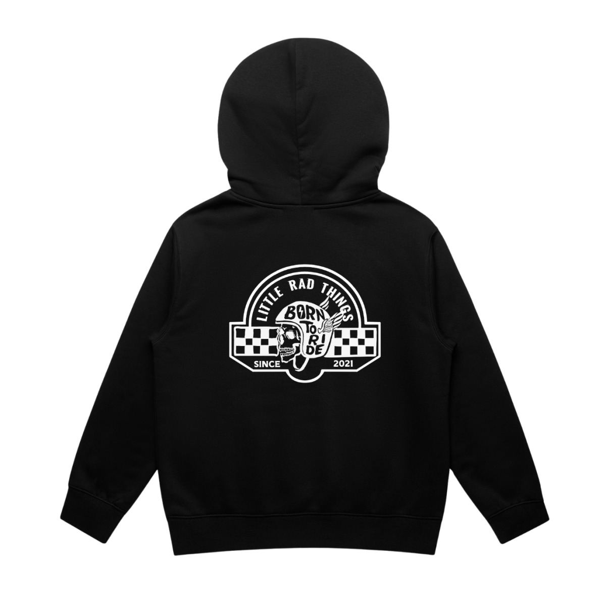 THE TIL DEATH HOODIE - RECYCLED BLACK - LITTLE RAD THINGS