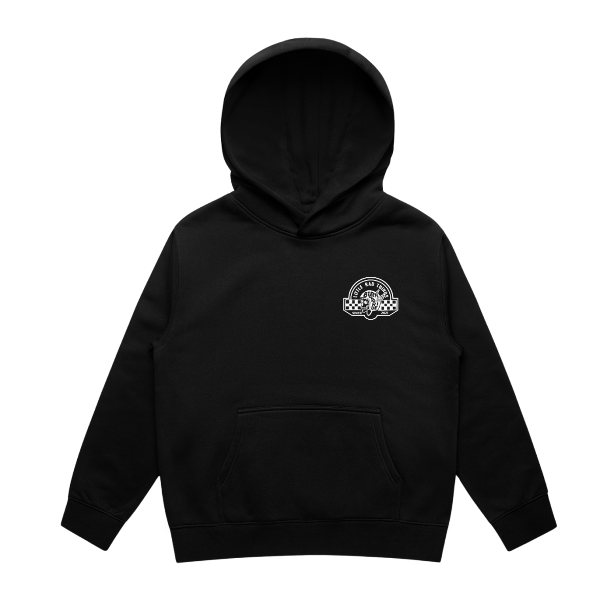 THE TIL DEATH HOODIE - RECYCLED BLACK - LITTLE RAD THINGS
