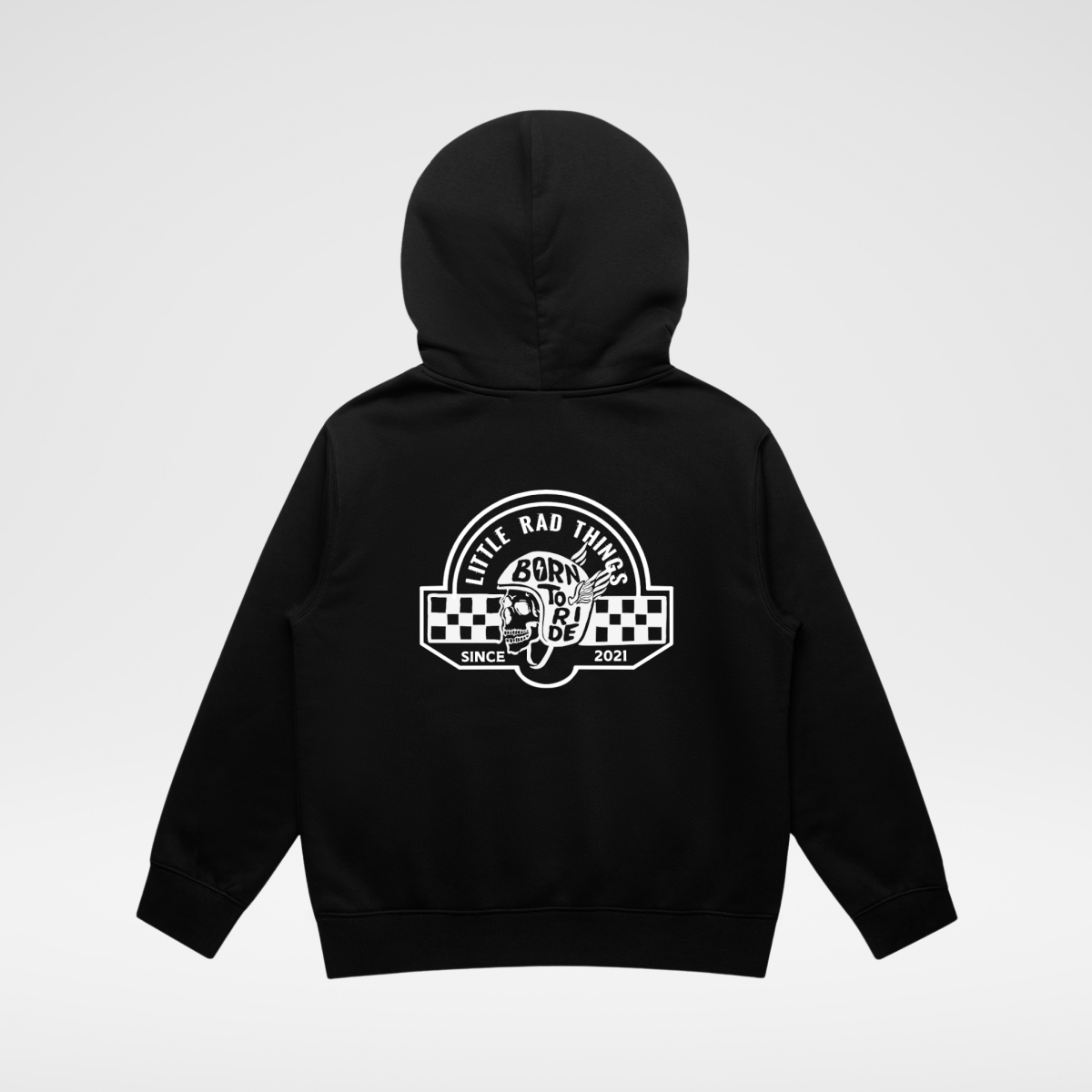 THE TIL DEATH HOODIE - RECYCLED BLACK - LITTLE RAD THINGS