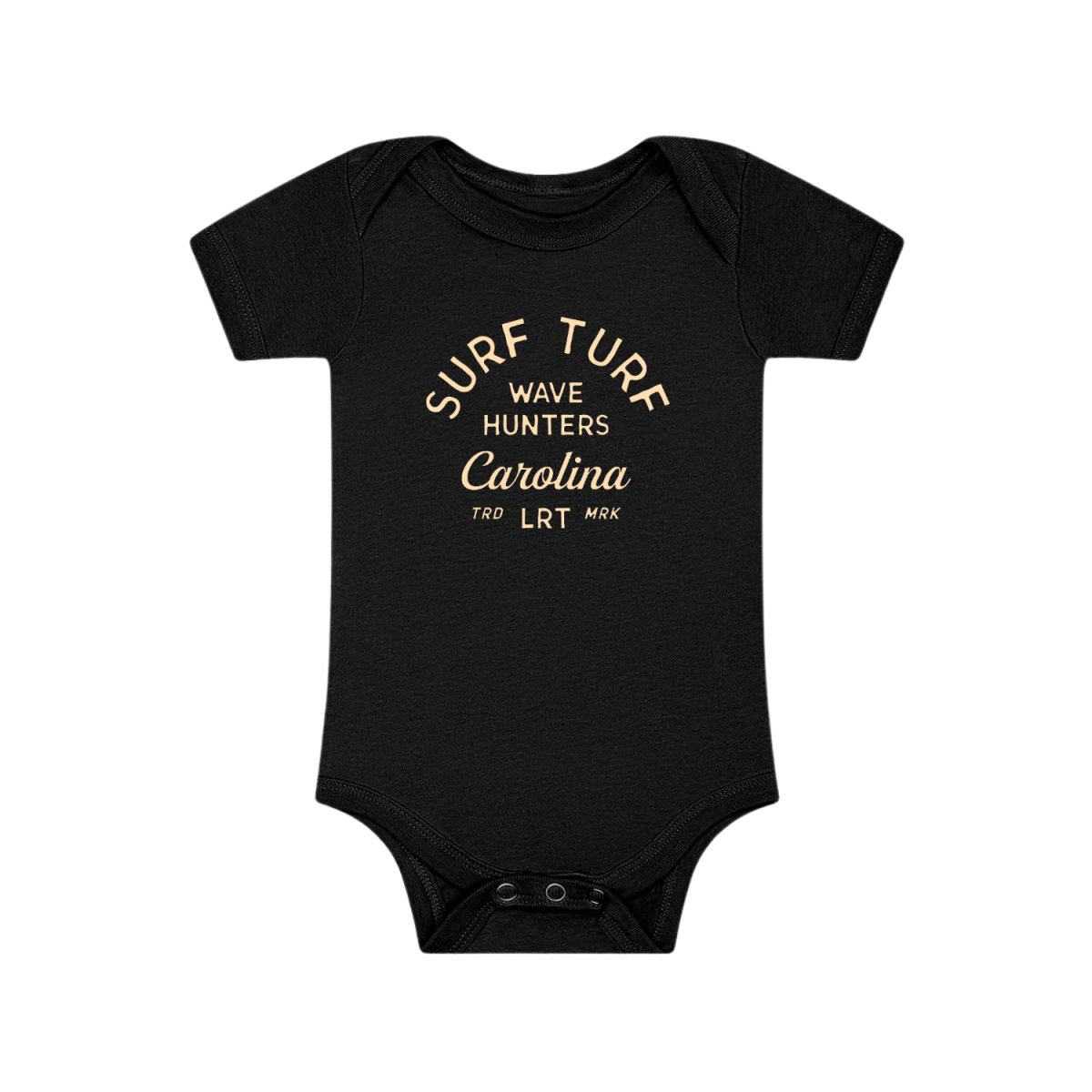 THE WAVE HUNTER ONESIE - BLACK - LITTLE RAD THINGS