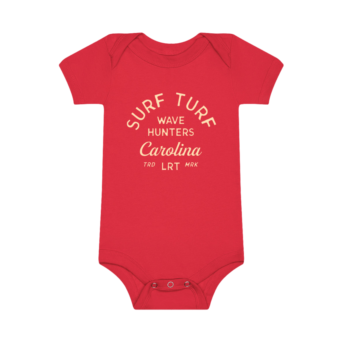THE WAVE HUNTER ONESIE - RED - LITTLE RAD THINGS