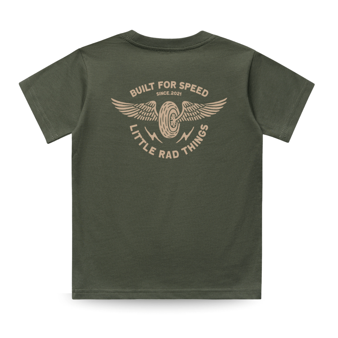 THE WINGED MECHANIC TEE - CYPRESS - LITTLE RAD THINGS