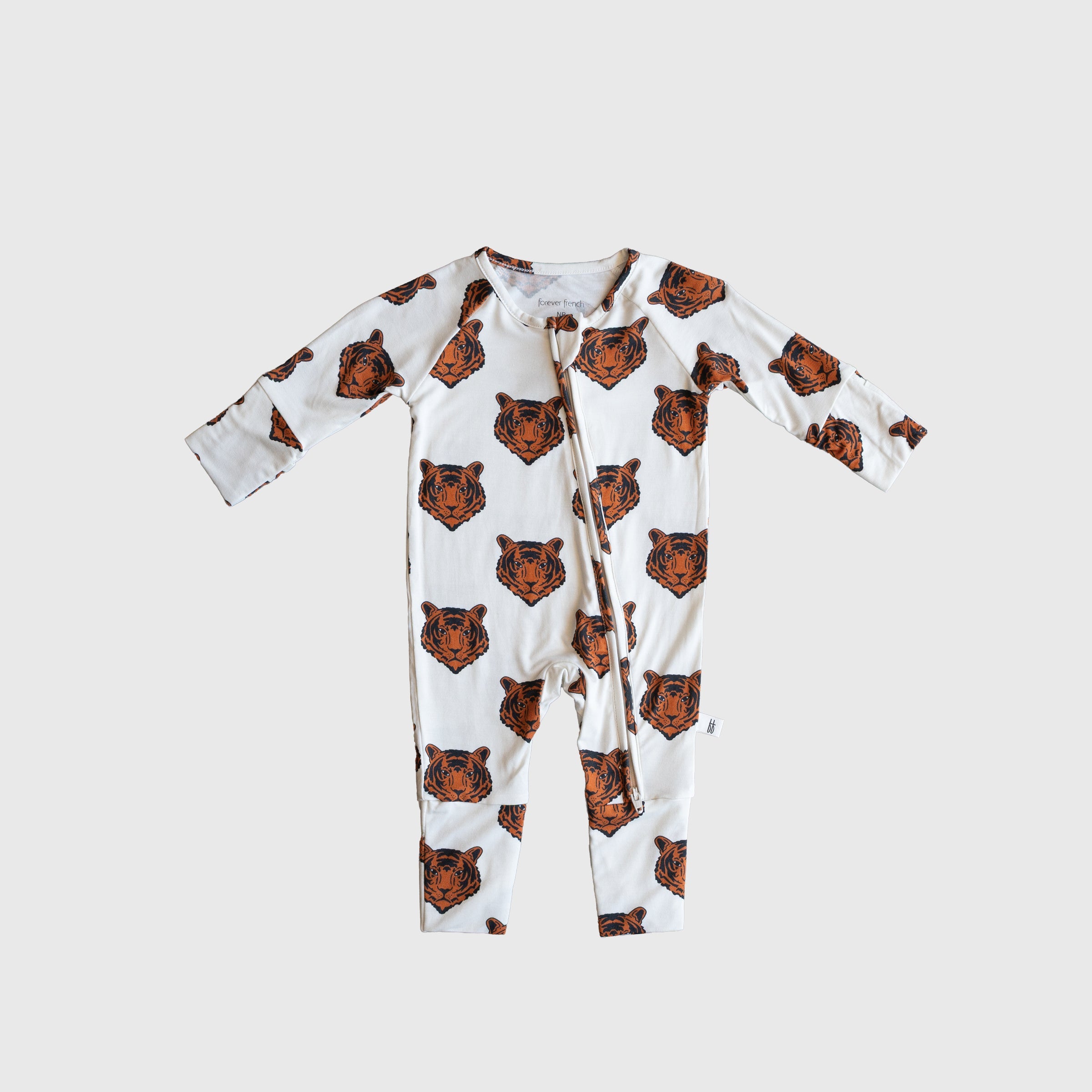Bamboo Zip Pajamas | Tigers