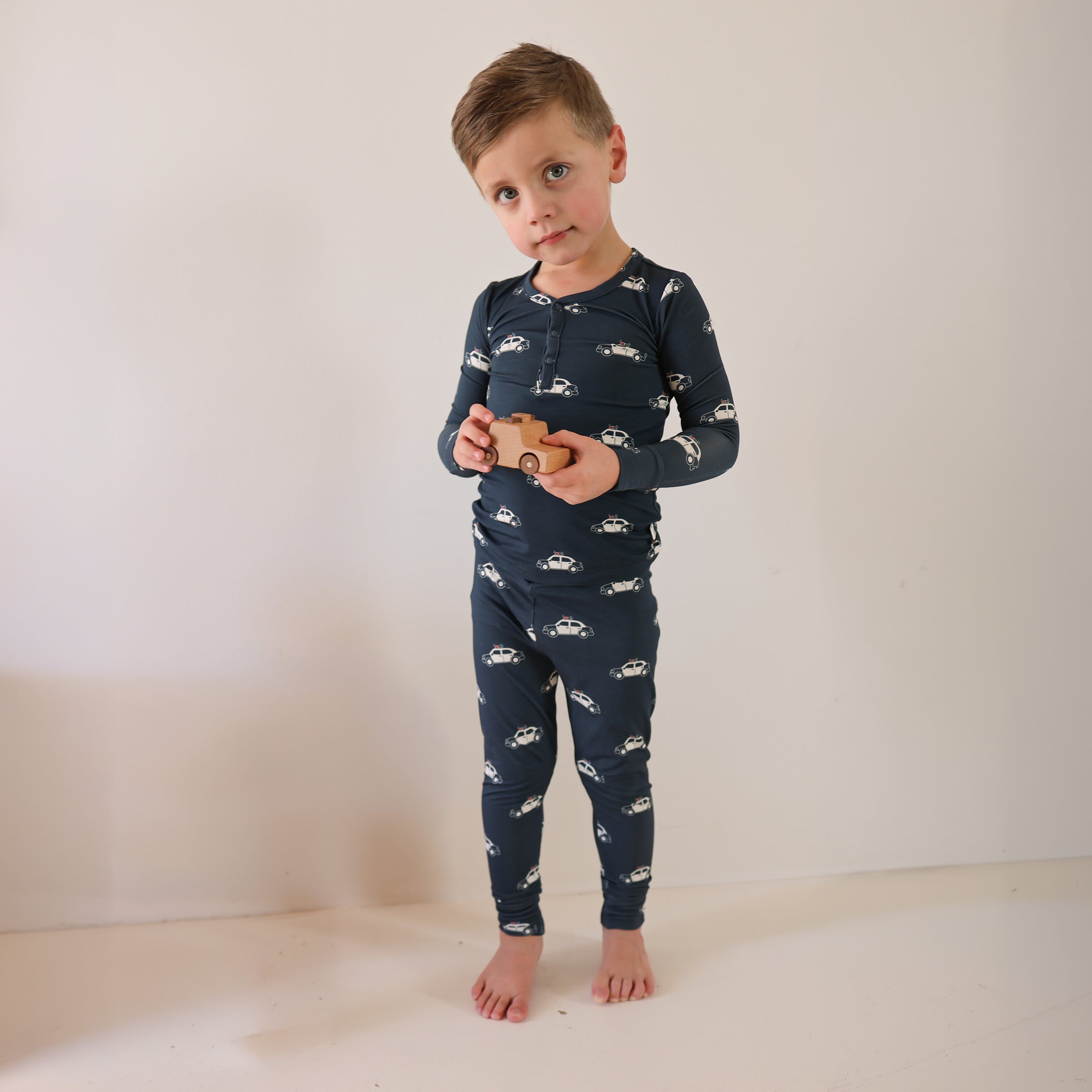 Bamboo Two Piece Pajamas | Police Cruiser