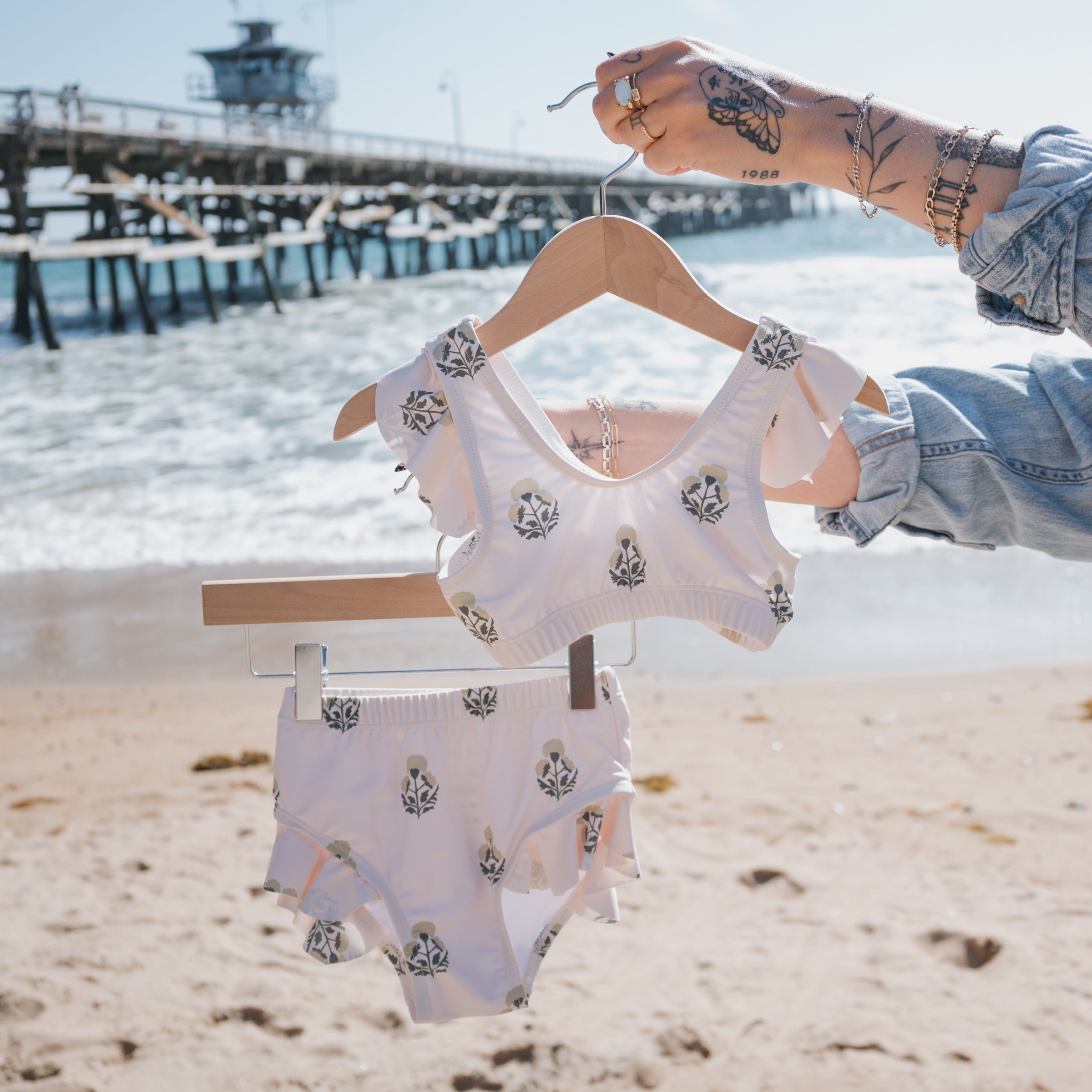 Girl's Two Piece Swimsuit | Marigold
