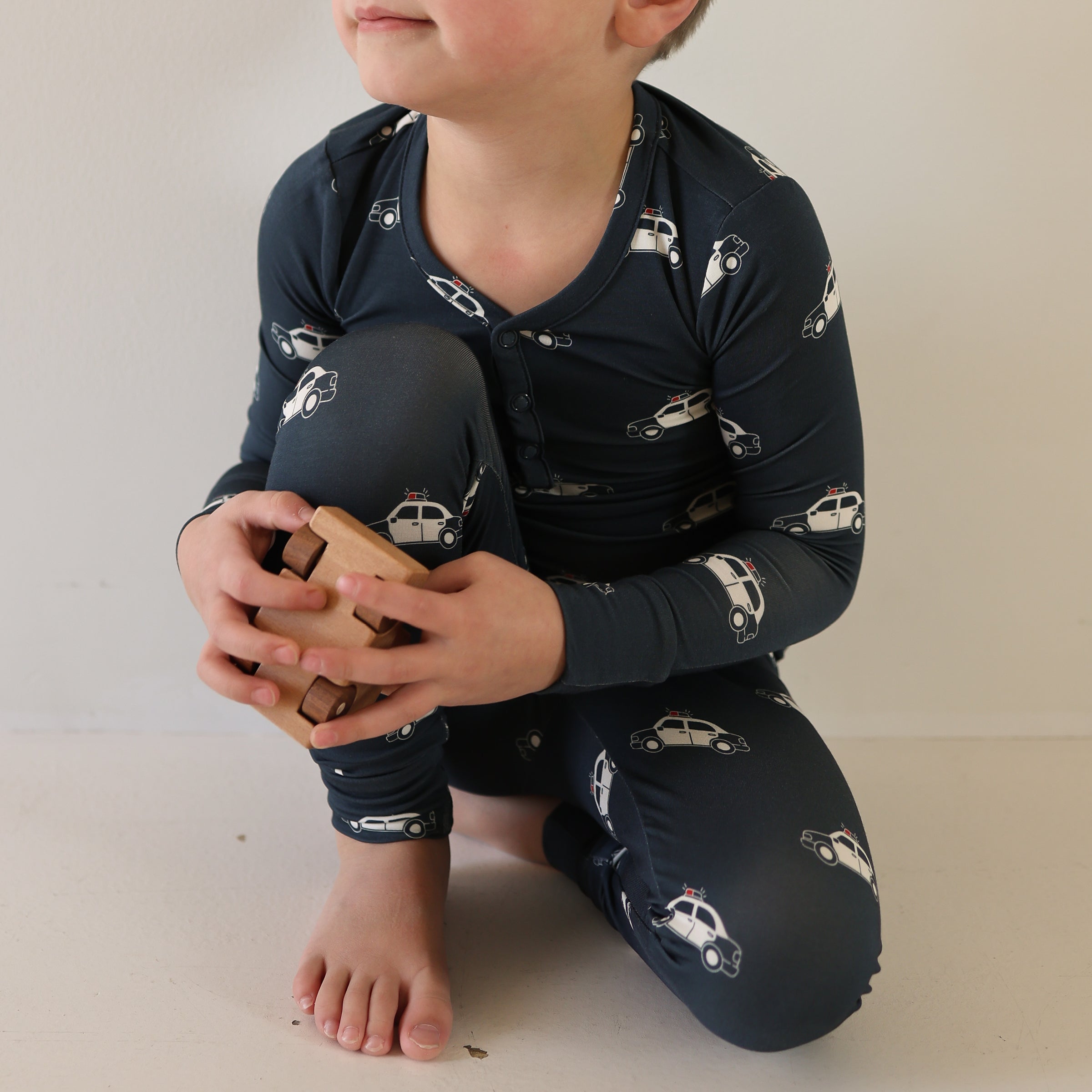 Bamboo Two Piece Pajamas | Police Cruiser