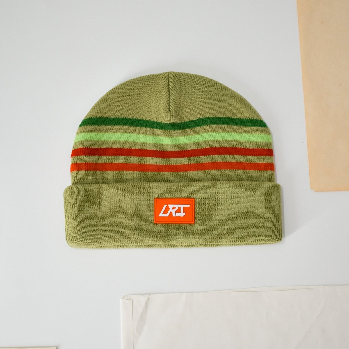 VINTAGE STRIPES BEANIE - MINT - LITTLE RAD THINGS