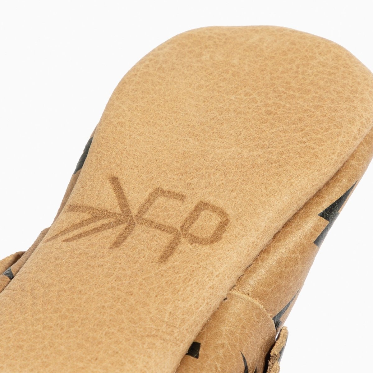 Weathered Brown Lightning Moccasin Baby Shoe - LITTLE RAD THINGS