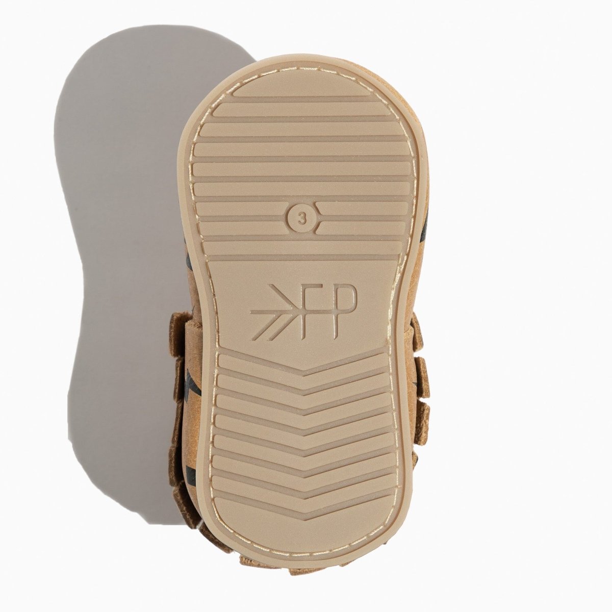 Weathered Brown Lightning Moccasin Baby Shoe - LITTLE RAD THINGS